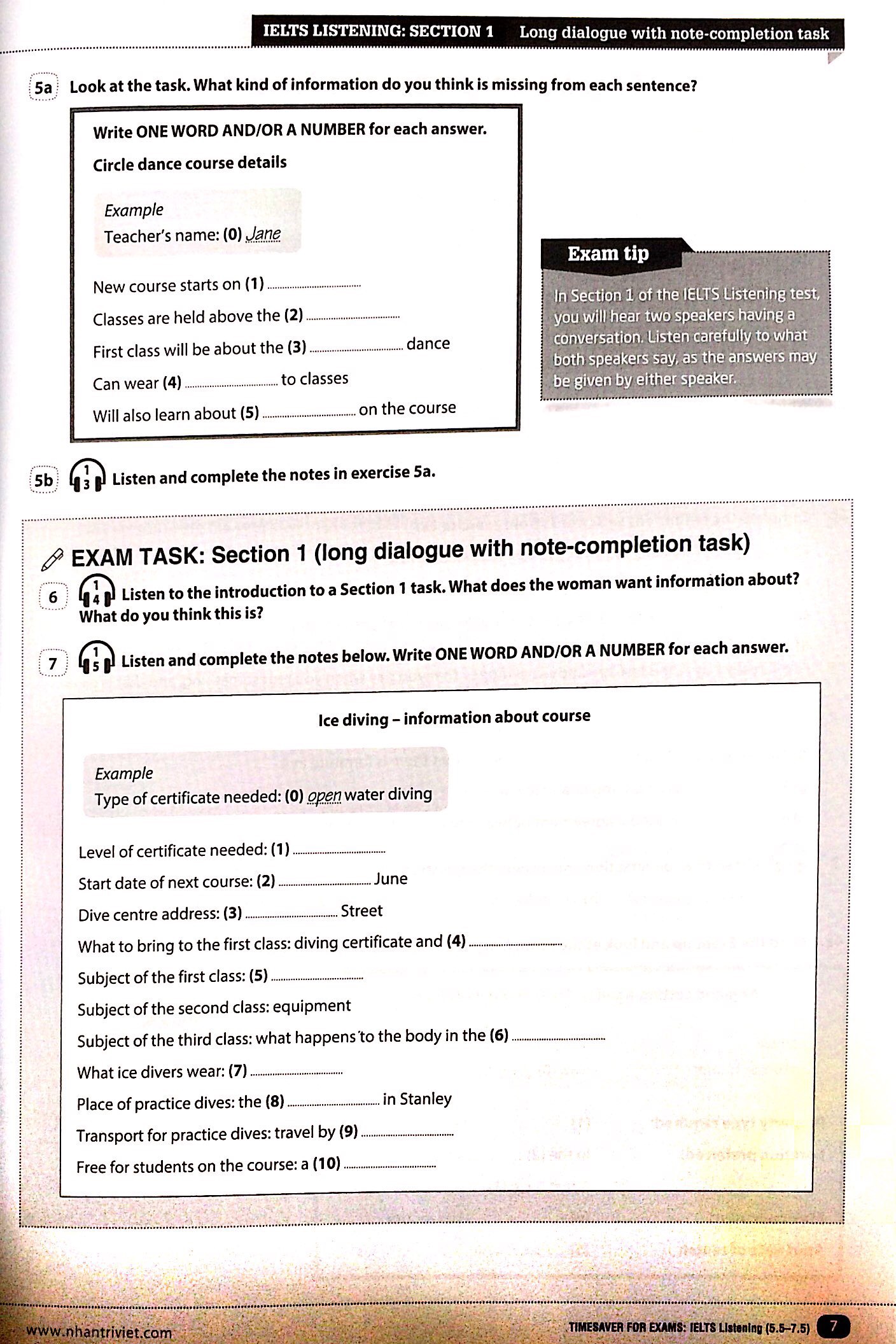 timesaver for exams - ielts listening 5.5 - 7.5 - Ảnh 3