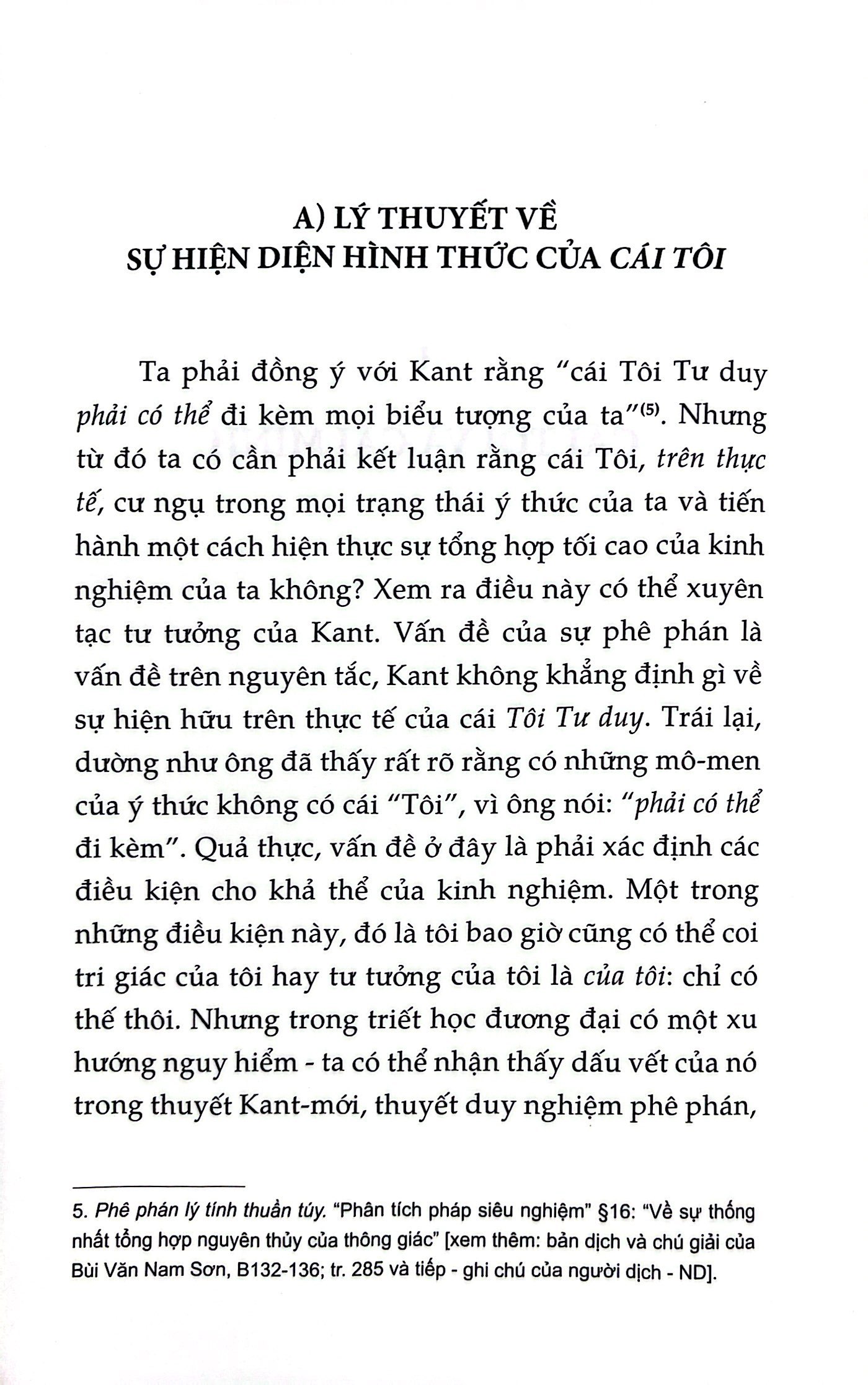 tính siêu việt của tự ngã - phác thảo một mô tả hiện tượng học - Ảnh 3