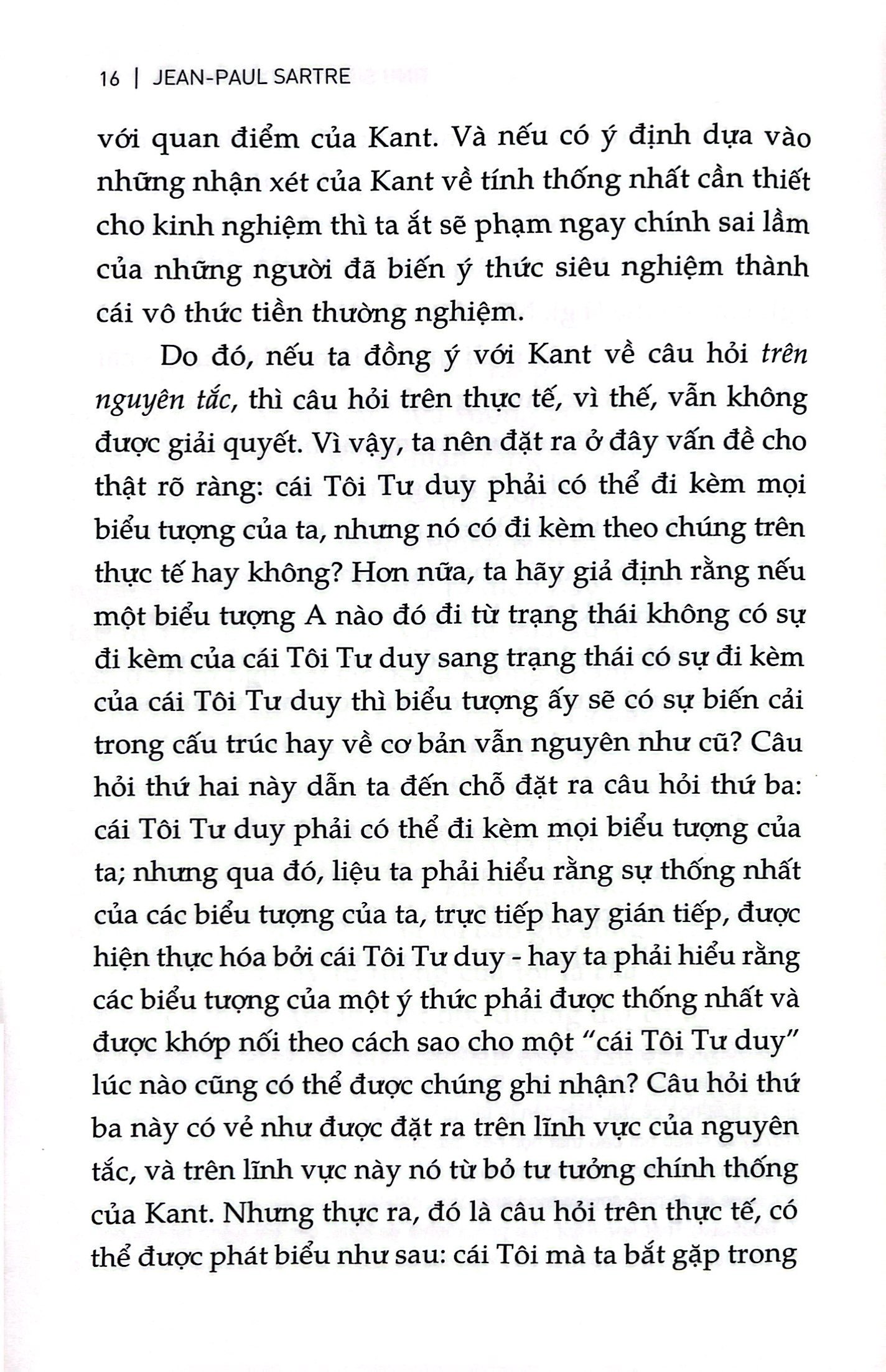 tính siêu việt của tự ngã - phác thảo một mô tả hiện tượng học - Ảnh 5