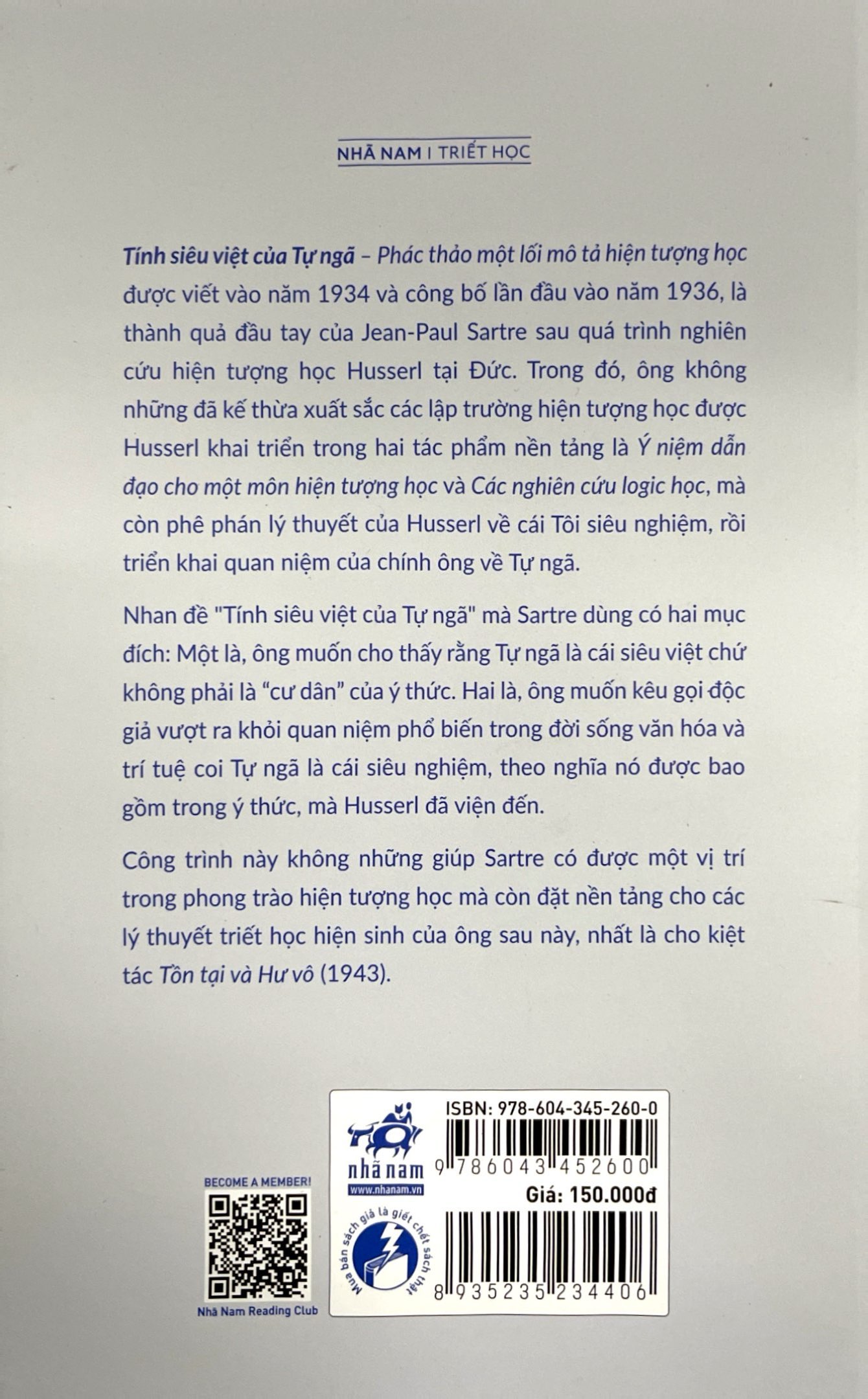 tính siêu việt của tự ngã - phác thảo một mô tả hiện tượng học - Ảnh 8