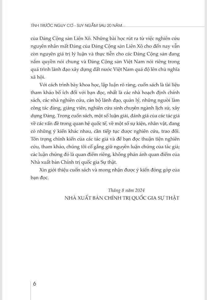 tính trước nguy cơ - suy ngẫm sau 20 năm đảng cộng sản liên xô mất đảng - Ảnh 4