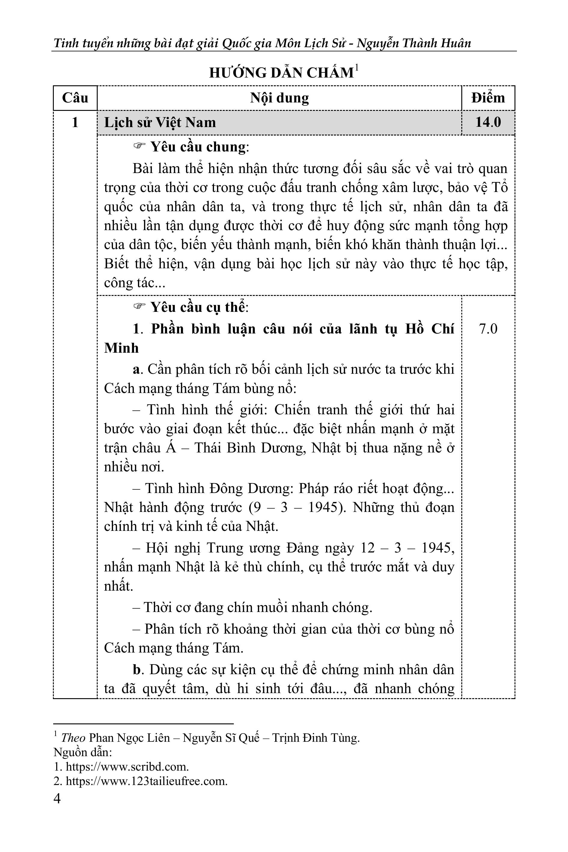 Tinh Tuyển Những Bài Đoạt Giải Quốc Gia - Môn Lịch Sử - Ảnh 10