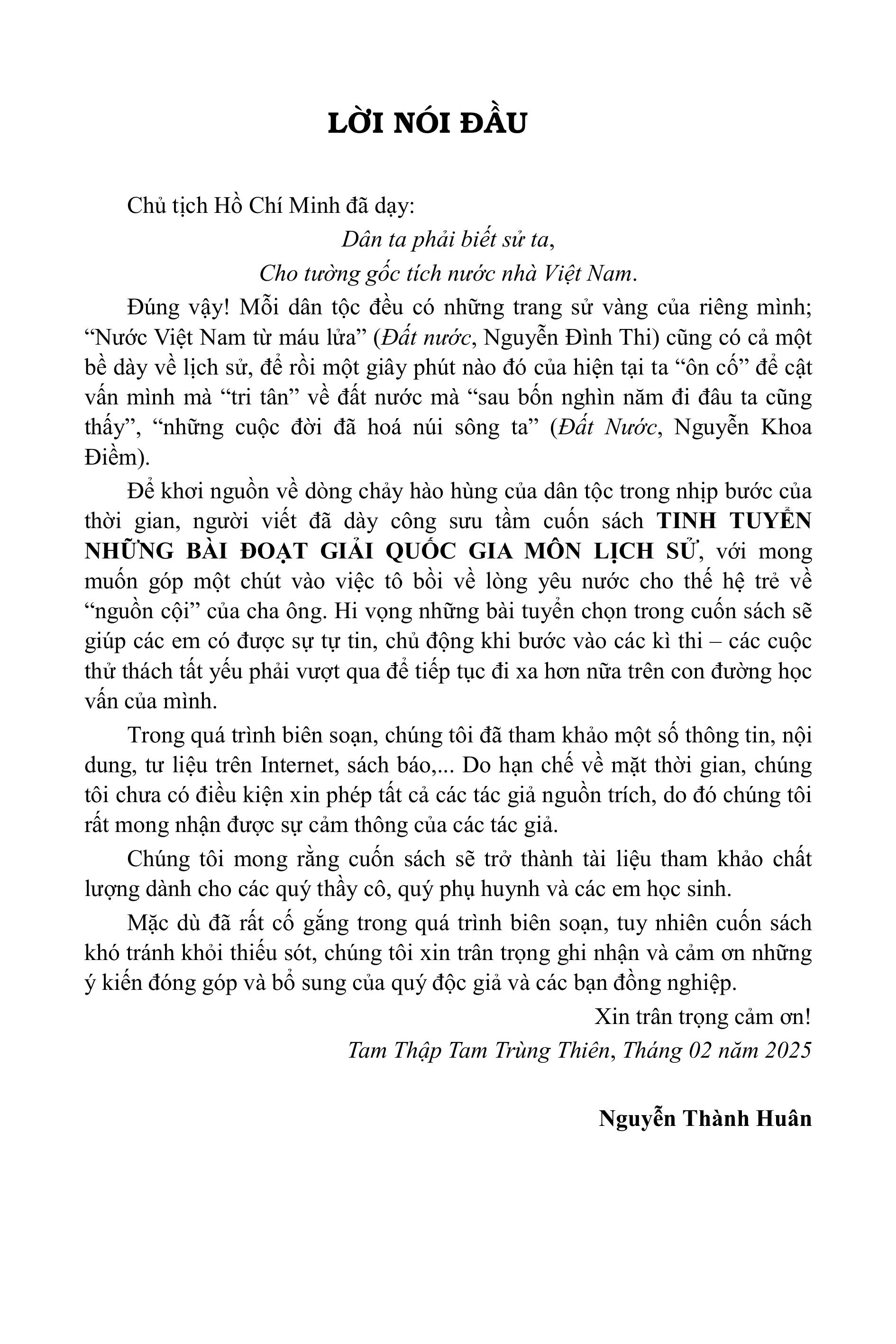 Tinh Tuyển Những Bài Đoạt Giải Quốc Gia - Môn Lịch Sử - Ảnh 12