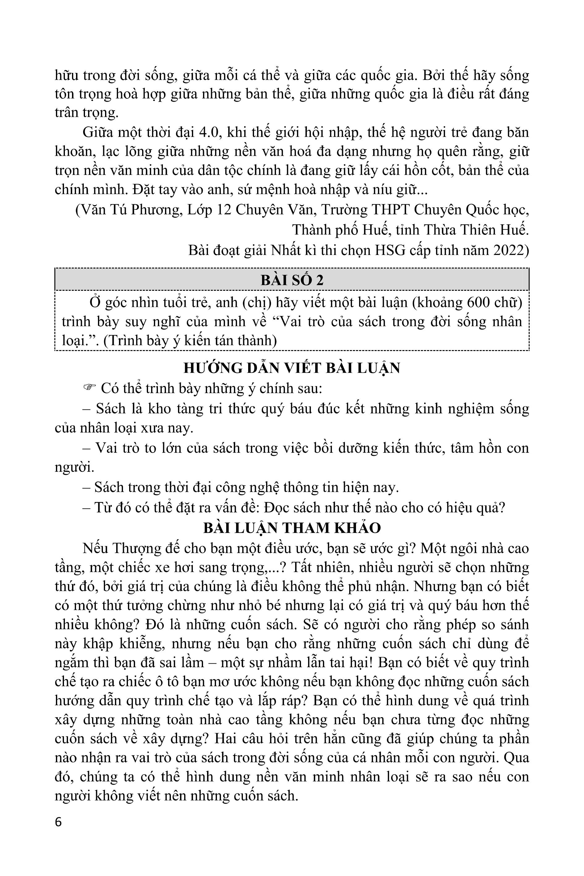 tinh tuyển những bài luận theo hướng mở - quyển 1 - Ảnh 7