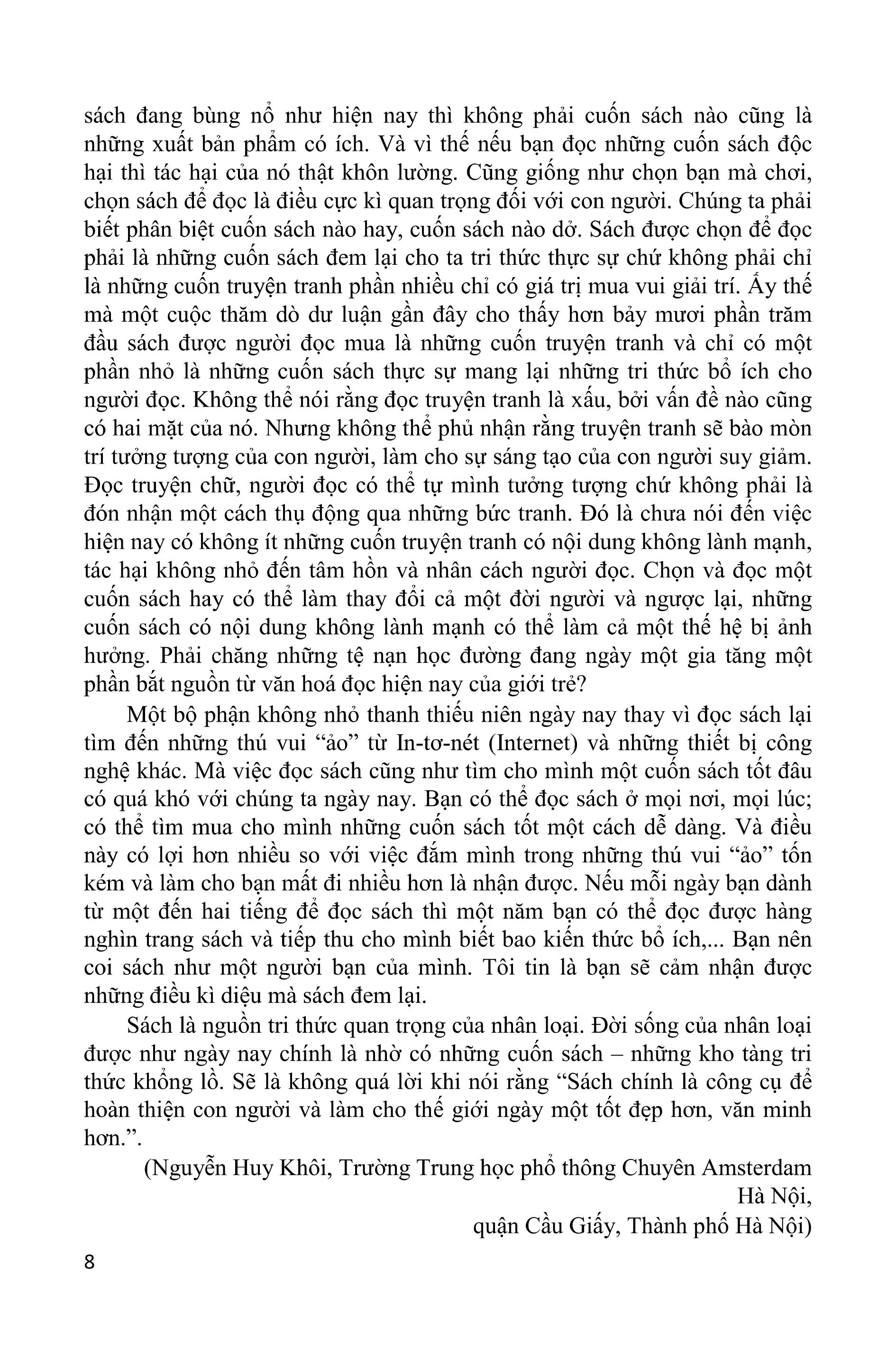 tinh tuyển những bài luận theo hướng mở - quyển 1 - Ảnh 9