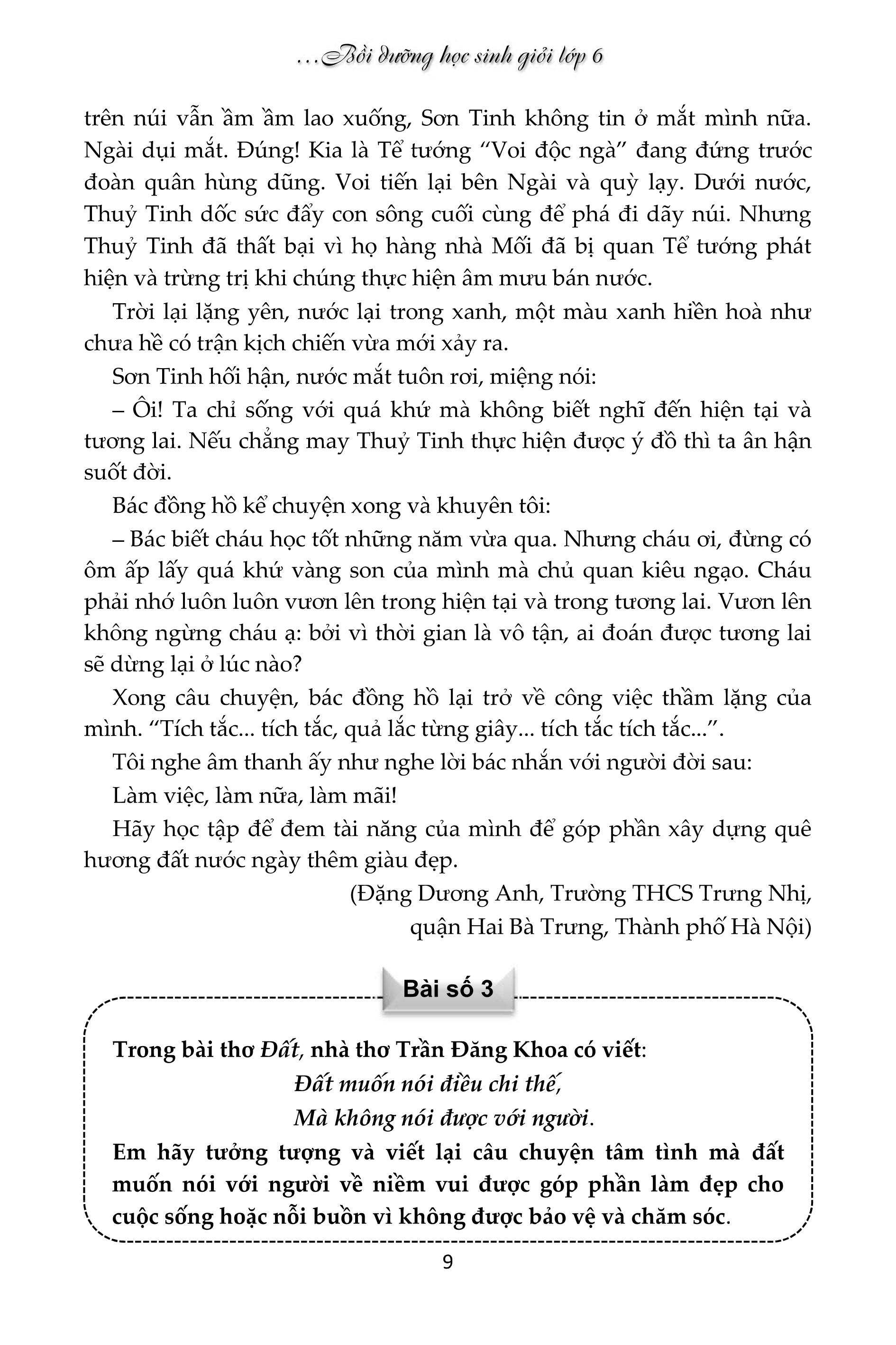 tinh tuyển những bài văn tự sự và biểu cảm đạt giải theo hướng mở bồi dưỡng học sinh giỏi lớp 6 - Ảnh 10