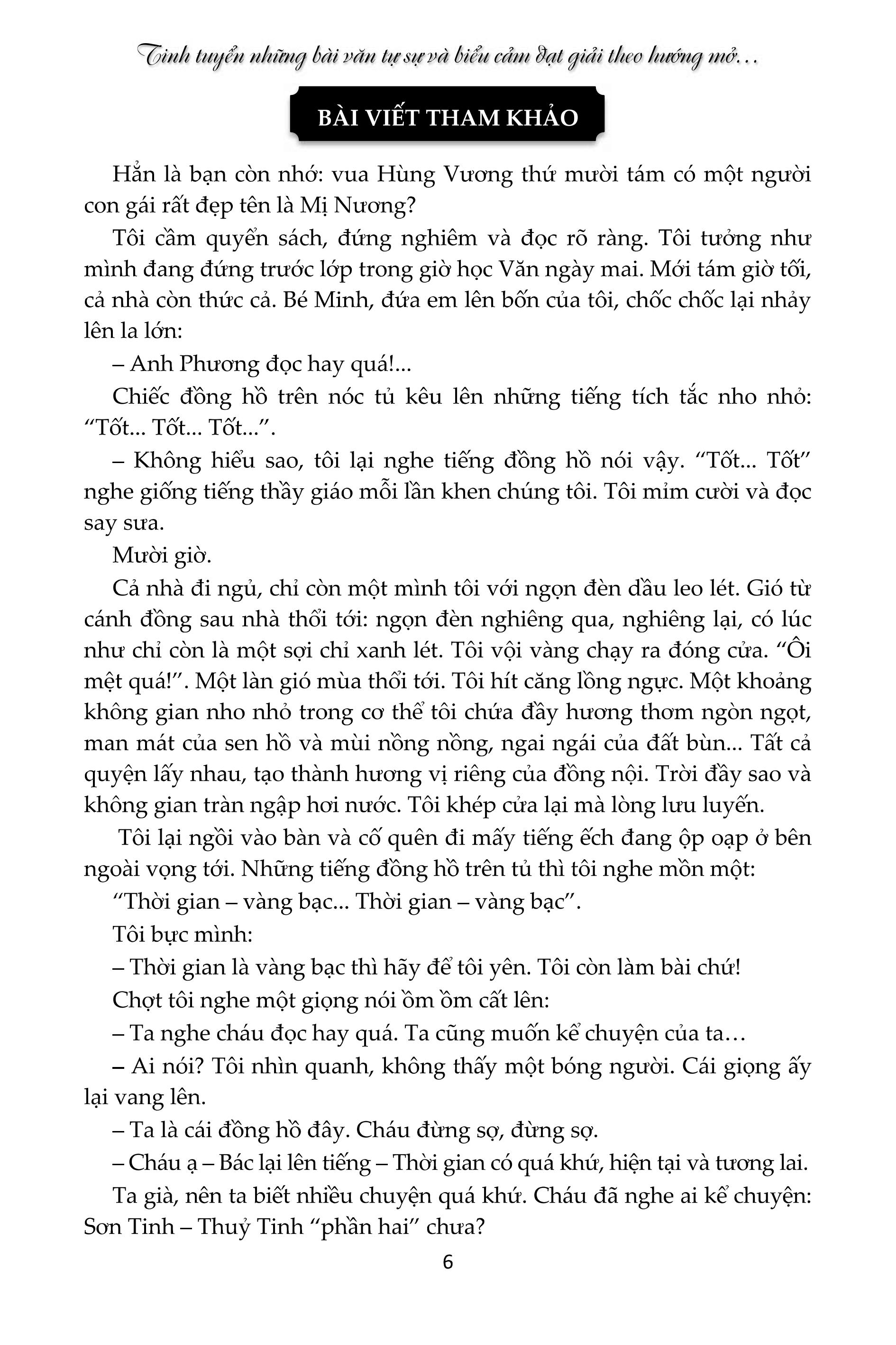 tinh tuyển những bài văn tự sự và biểu cảm đạt giải theo hướng mở bồi dưỡng học sinh giỏi lớp 6 - Ảnh 7