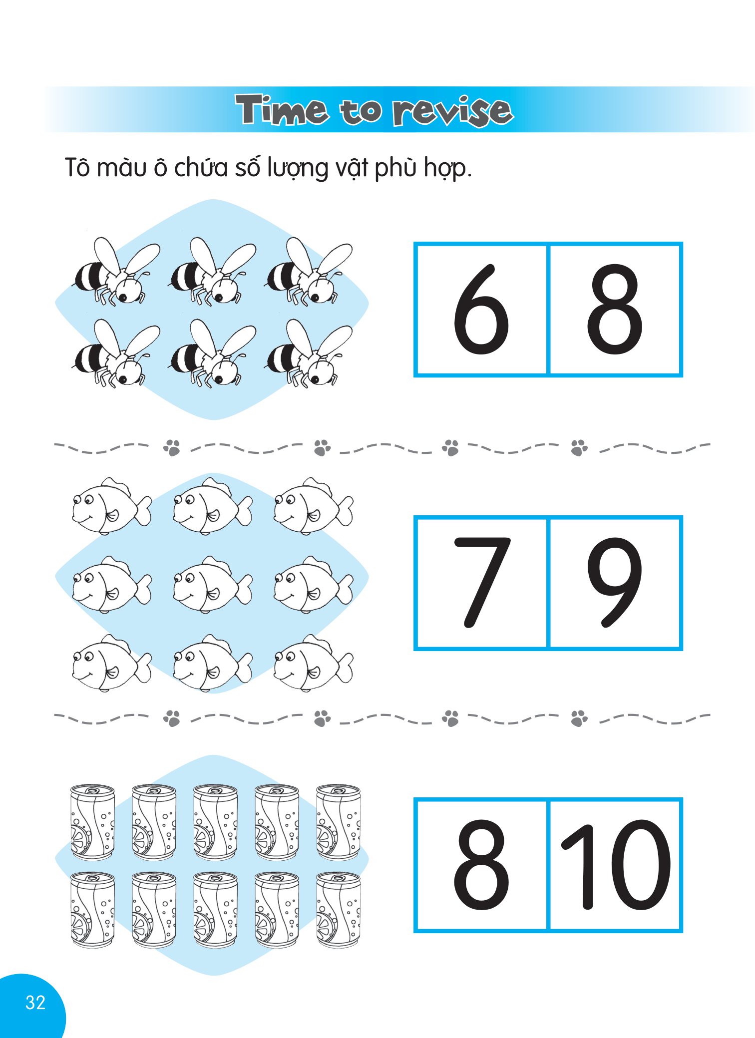 tiny paws - cùng gấu con học số 123 - từ 6 đến 10 - Ảnh 6