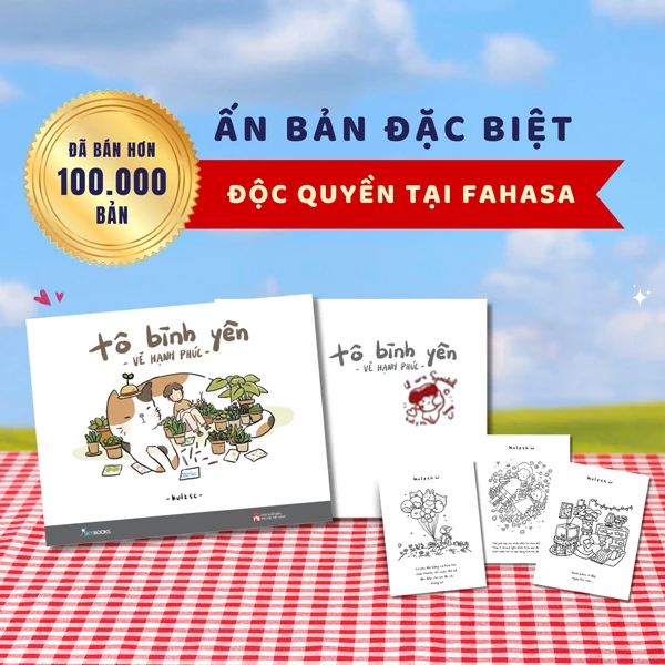 Tô Bình Yên Vẽ Hạnh Phúc - Bản Đặc Biệt 2 - Tặng Kèm Con Dấu Thiết Kế Từ Tác Giả + Bộ 3 Postcard - Độc Quyền Fahasa