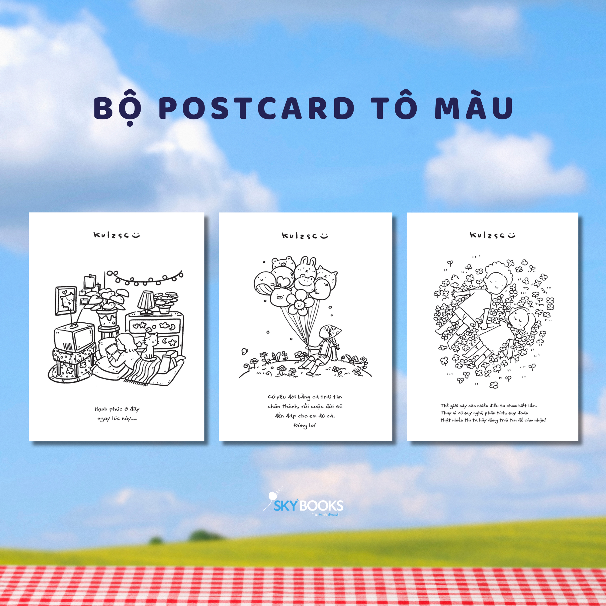 tô bình yên vẽ hạnh phúc - bản đặc biệt - tặng kèm chữ ký tác giả + bộ 3 postcard - độc quyền fahasa - Ảnh 5