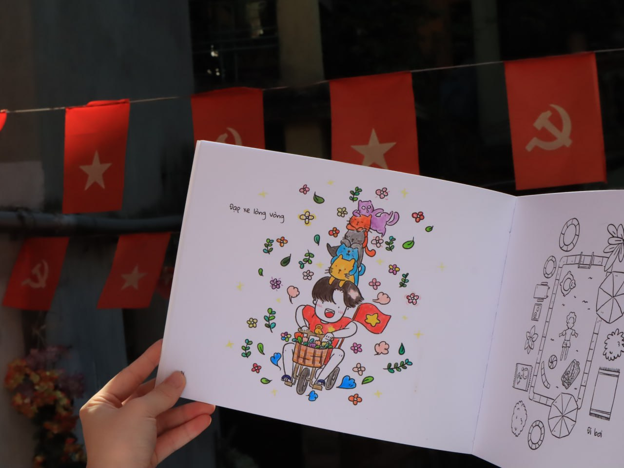 tô bình yên vẽ hạnh phúc - bản đặc biệt - tặng kèm chữ ký tác giả + bộ 3 postcard - độc quyền fahasa - Ảnh 9