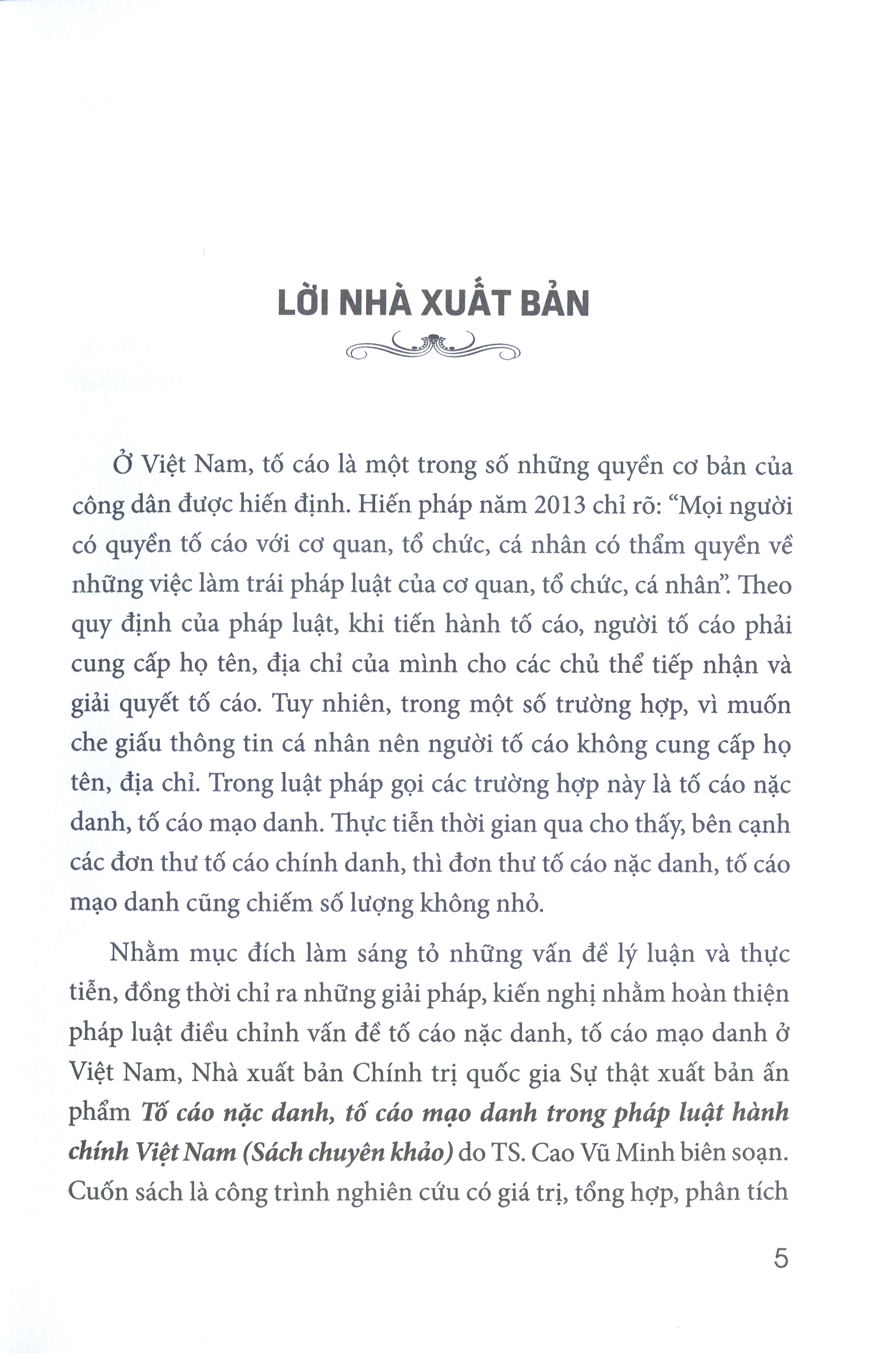 tố cáo nặc danh, tố cáo mạo danh trong pháp luật hành chính việt nam - Ảnh 2