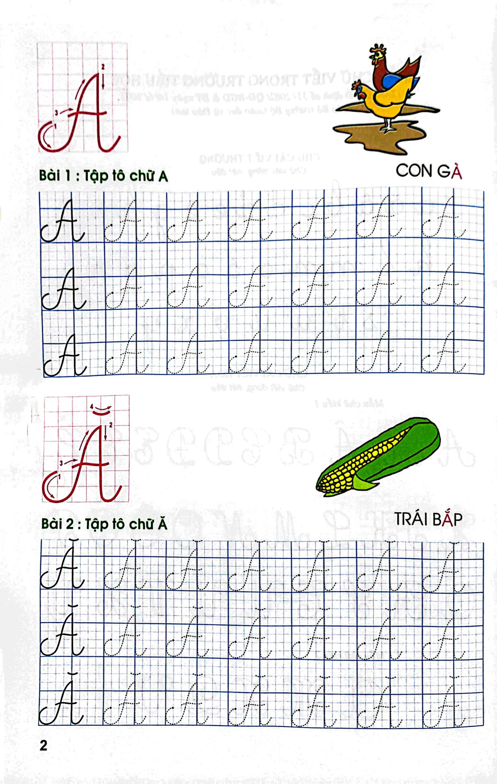 tô chữ hoa lớp 1 - Ảnh 4