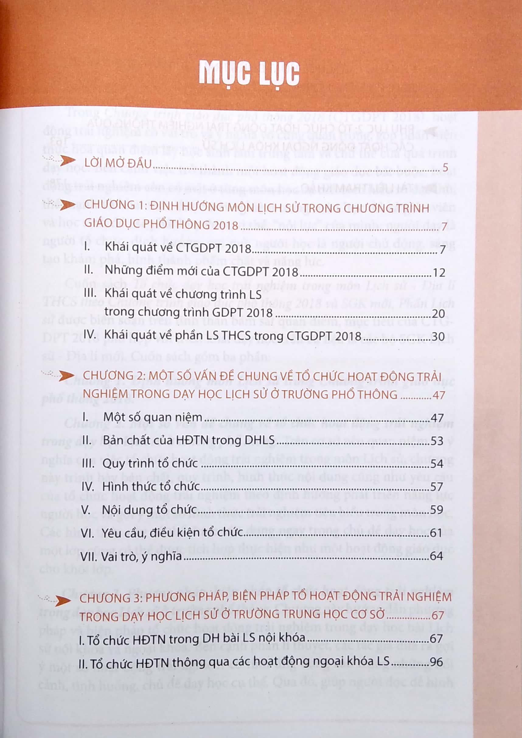 tổ chức dạy học trải nghiệm trong môn lịch sử và địa lí thcs - phần lịch sử (theo chương trình gdpt 2018 và sgk mới) - Ảnh 3