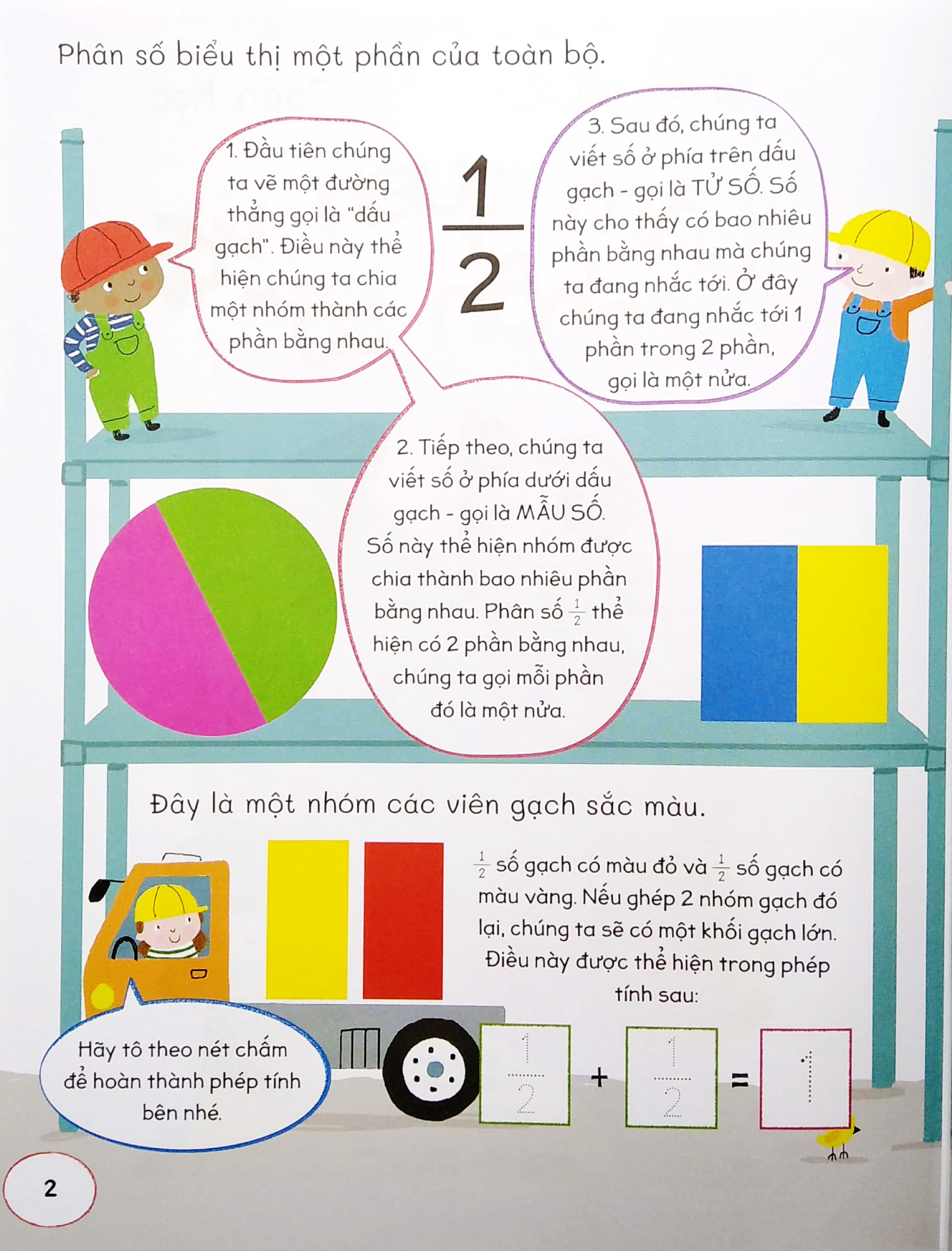 tớ đến với toán học: làm quen với phân số - Ảnh 3