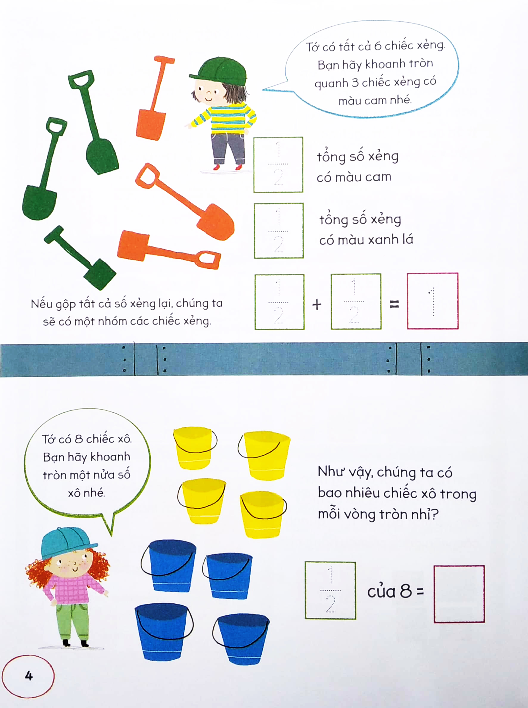 tớ đến với toán học: làm quen với phân số - Ảnh 5