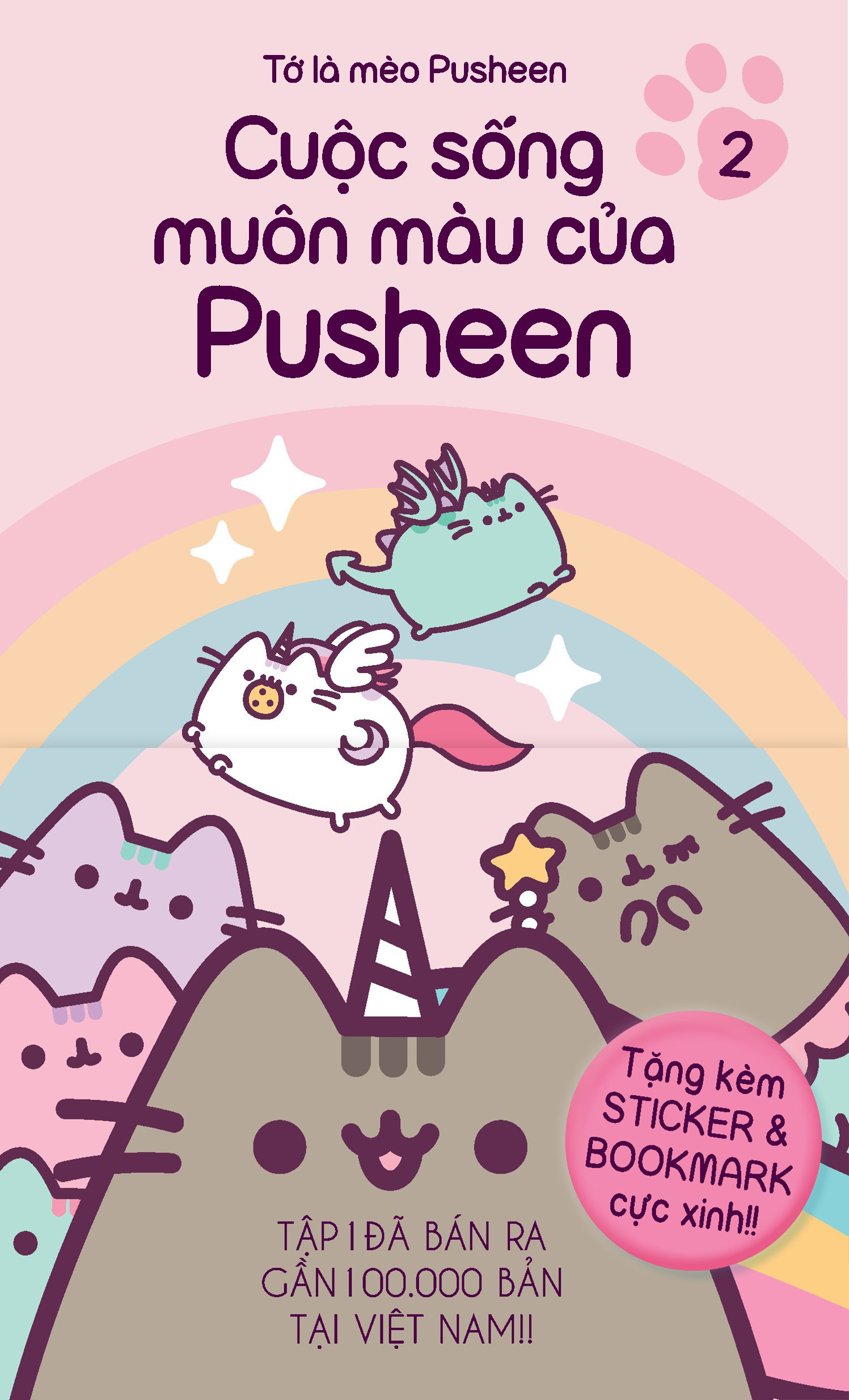 tớ là mèo pusheen - tập 2 - cuộc sống muôn màu của pusheen - tặng kèm obi + sticker + bookmark - Ảnh 3