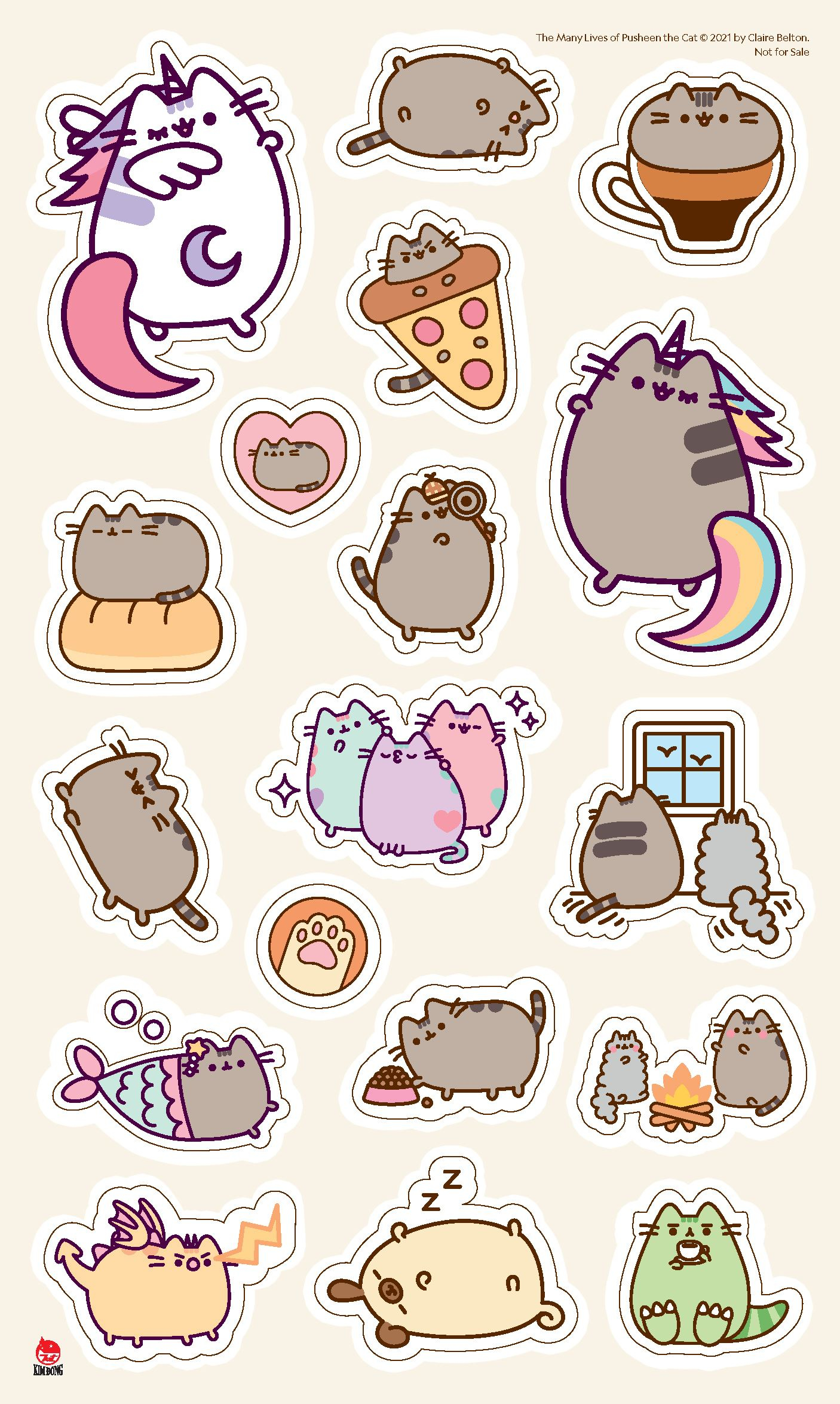 tớ là mèo pusheen - tập 2 - cuộc sống muôn màu của pusheen - tặng kèm obi + sticker + bookmark - Ảnh 5