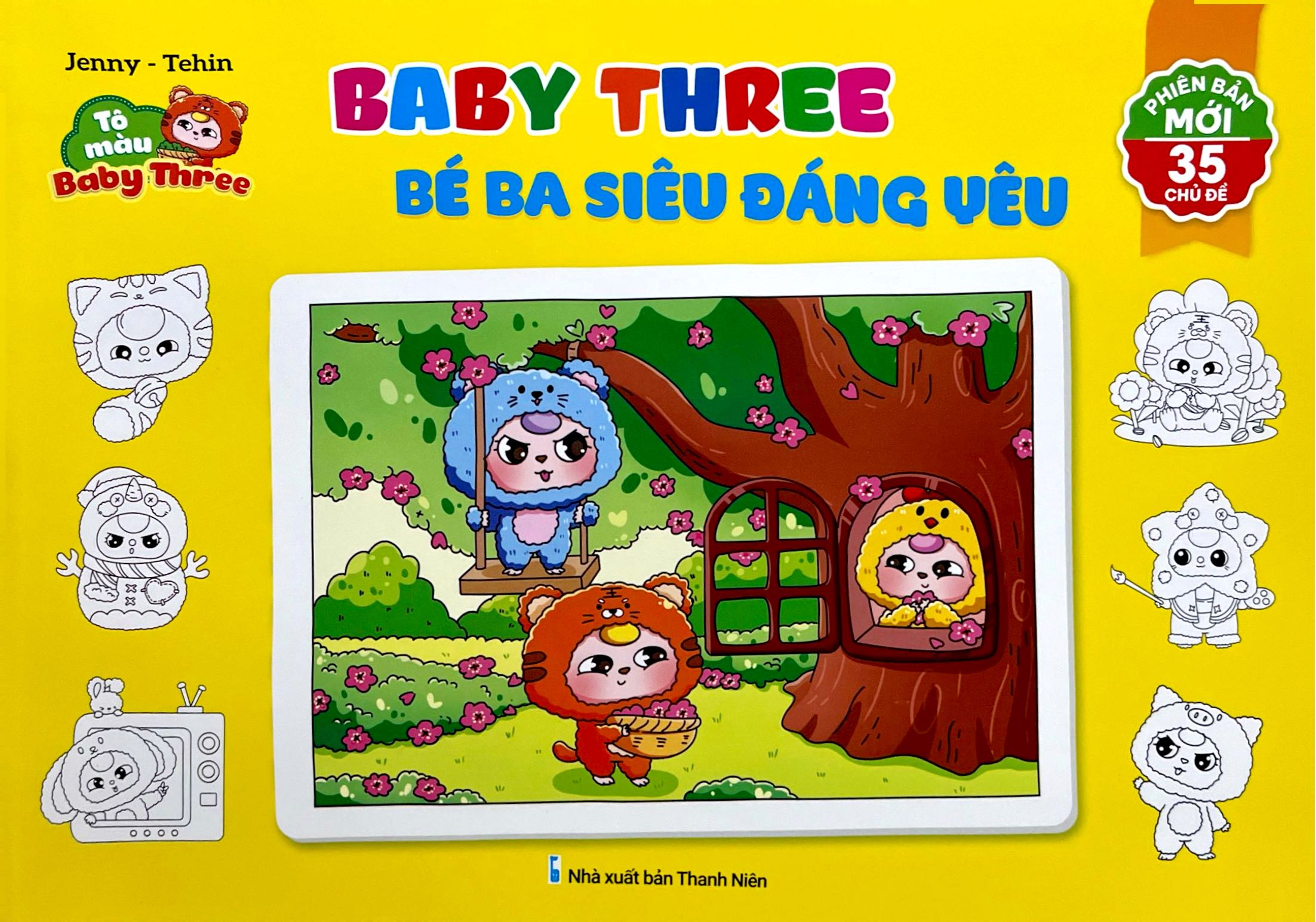 Tô Màu Baby Three - Baby Three Bé Ba Siêu Đáng Yêu - Ảnh 2