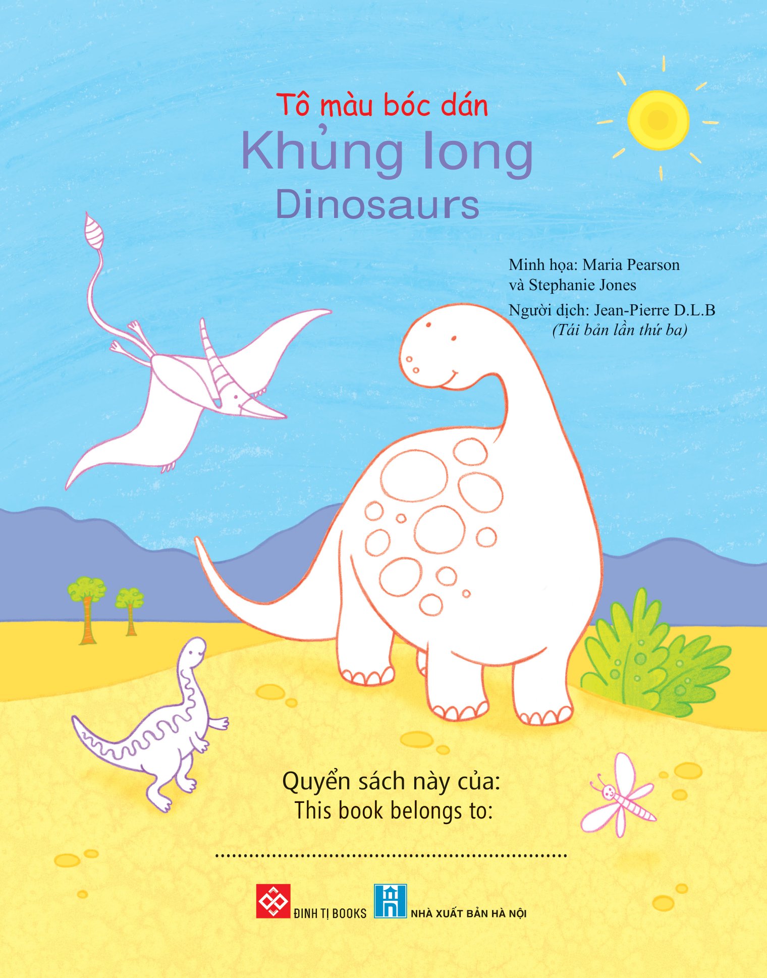 tô màu bóc dán - khủng long - dinosaurs - Ảnh 2