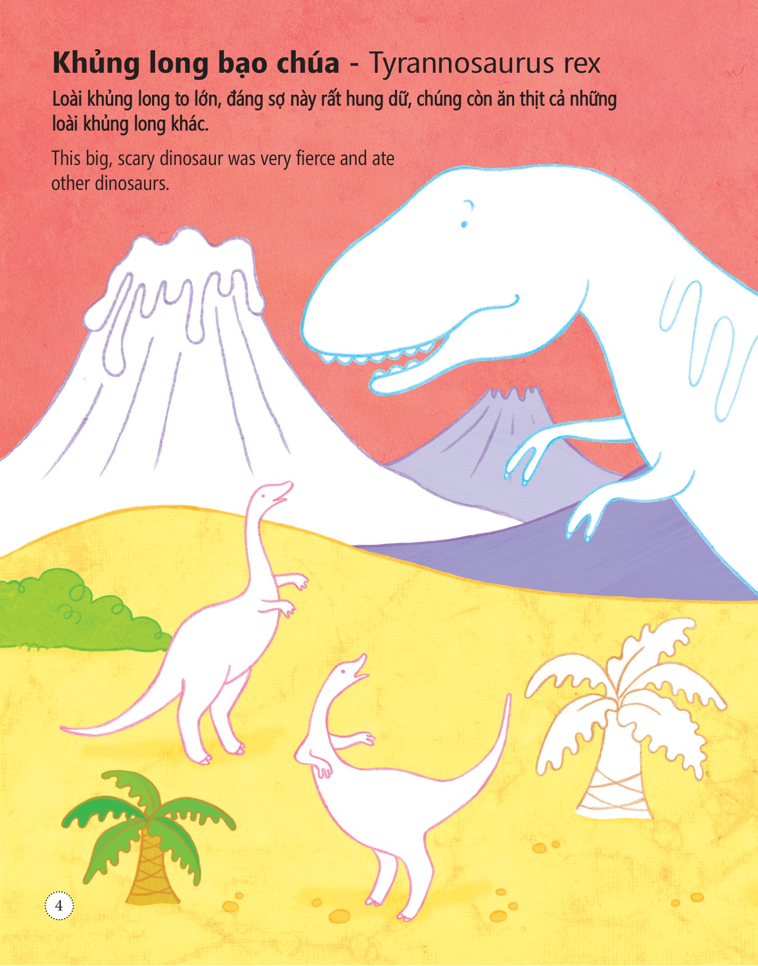 tô màu bóc dán - khủng long - dinosaurs - Ảnh 5