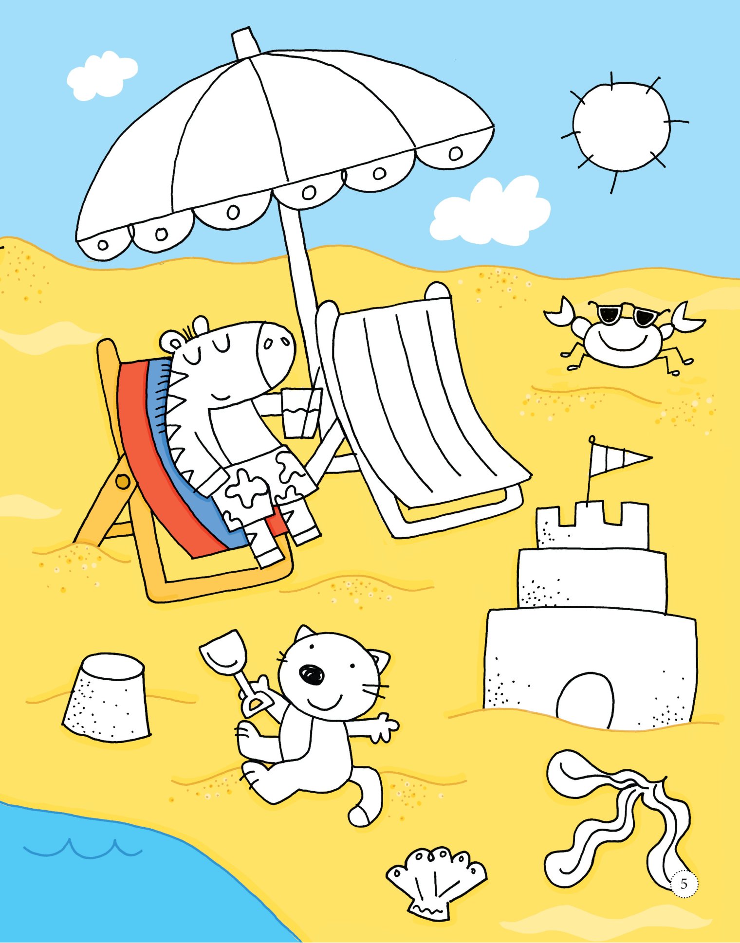 tô màu bóc dán - kỳ nghỉ lễ - holiday (tái bản) - Ảnh 6