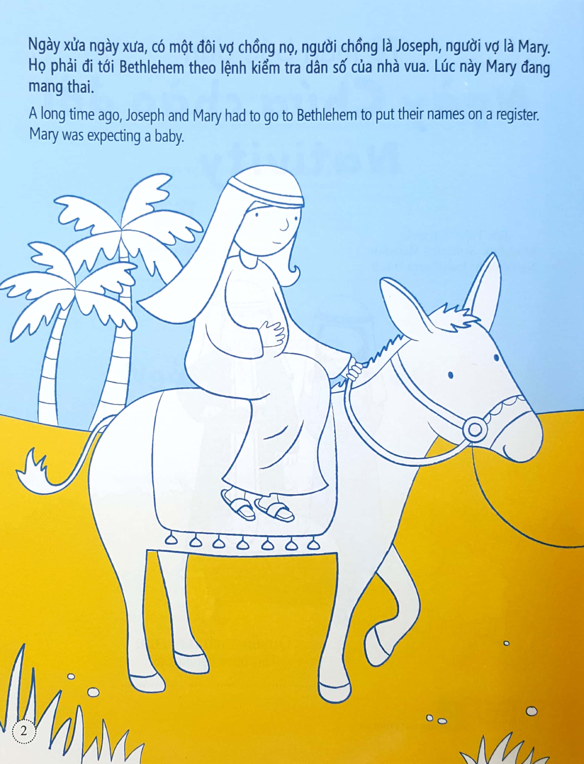 tô màu bóc dán - ngày chúa chào đời - nativity - Ảnh 2