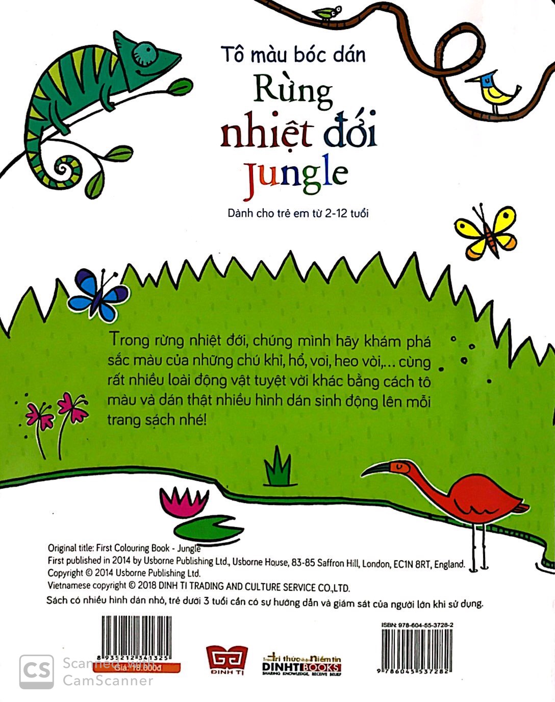 tô màu bóc dán - rừng nhiệt đới - jungle - Ảnh 6