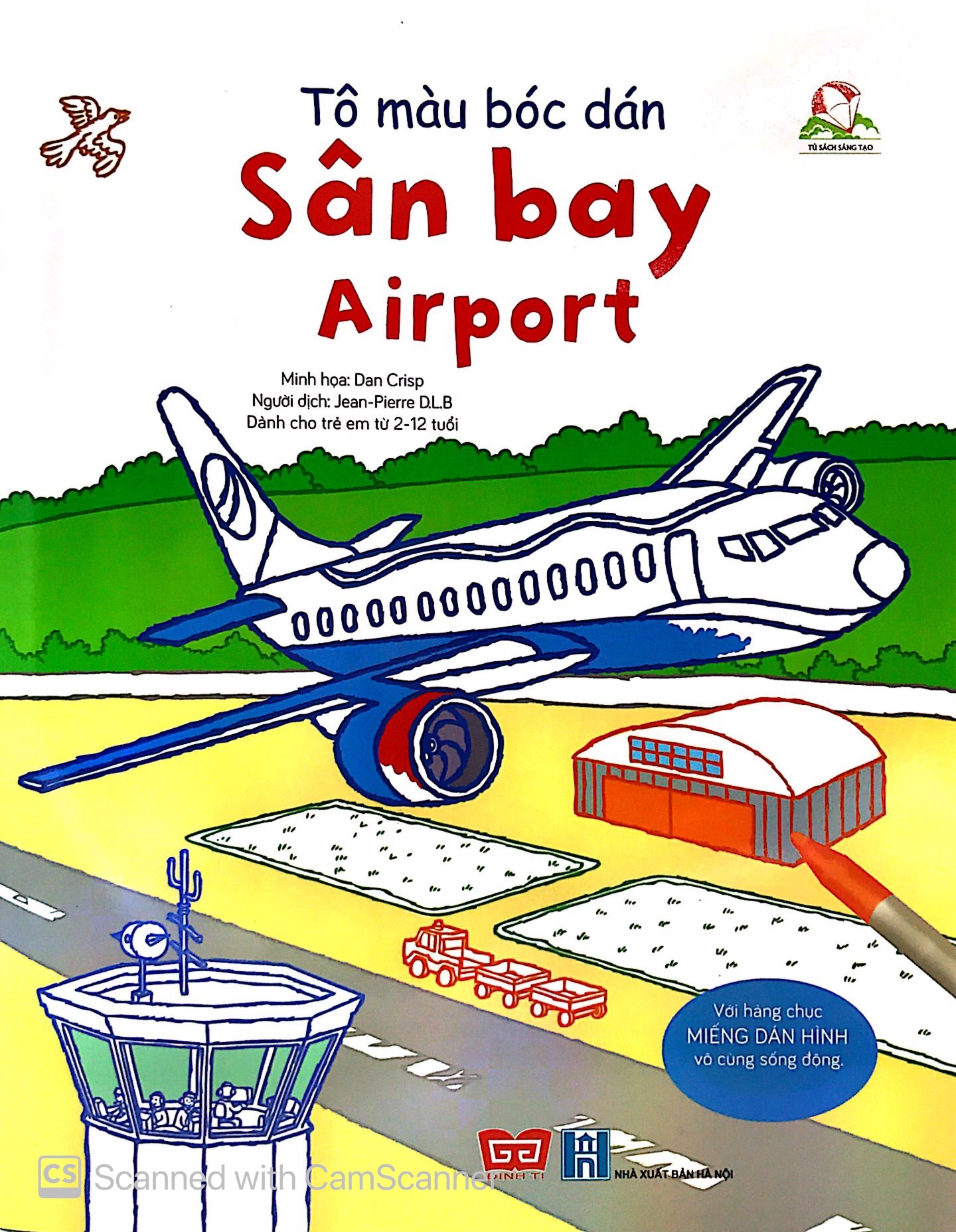 tô màu bóc dán - sân bay - airport (tái bản) - Ảnh 2
