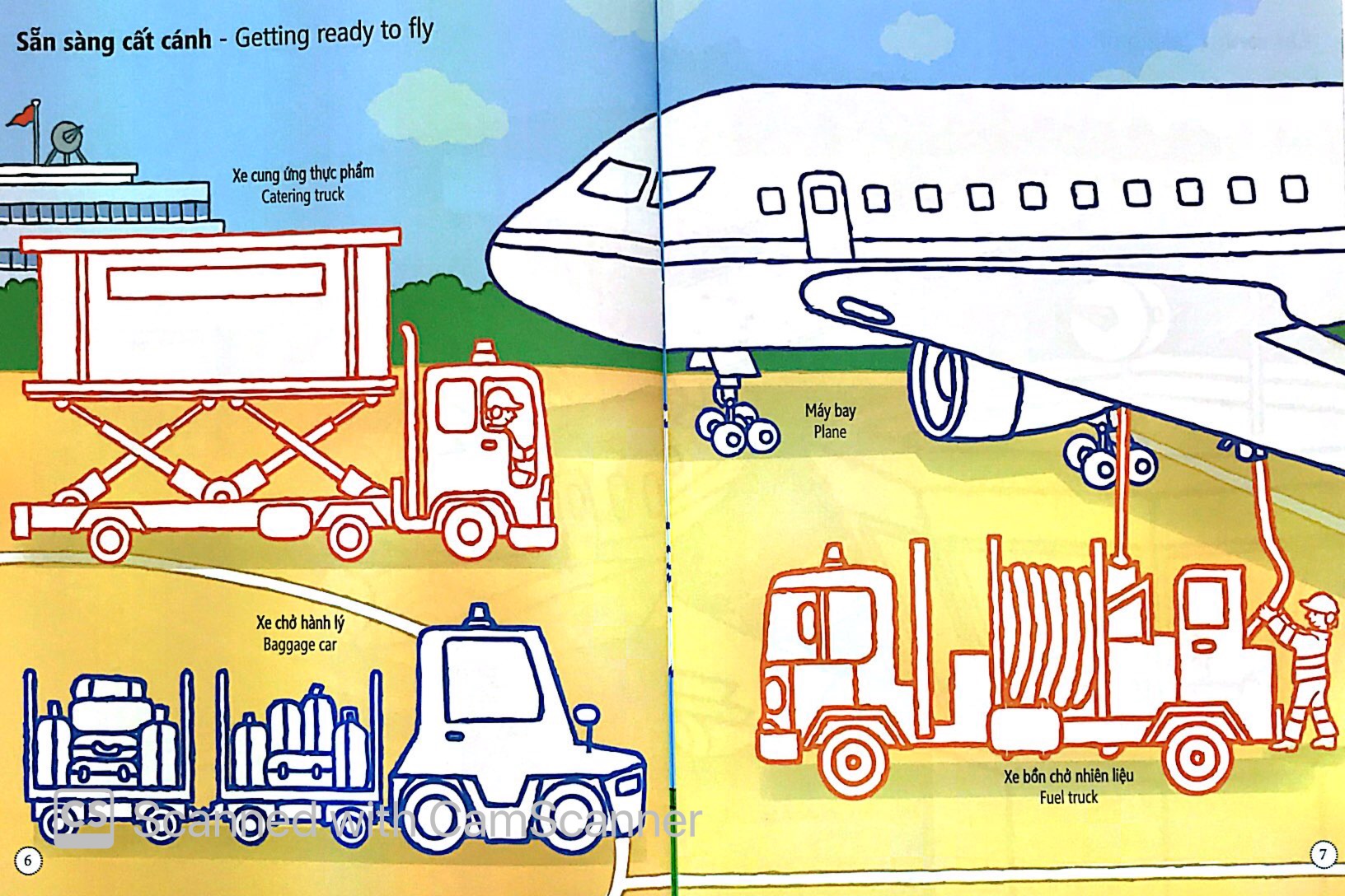 tô màu bóc dán - sân bay - airport (tái bản) - Ảnh 5
