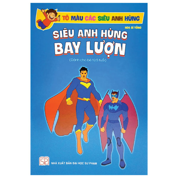 tô màu các siêu anh hùng - siêu anh hùng bay lượn (dành cho bé 5 tuổi) - Ảnh 2