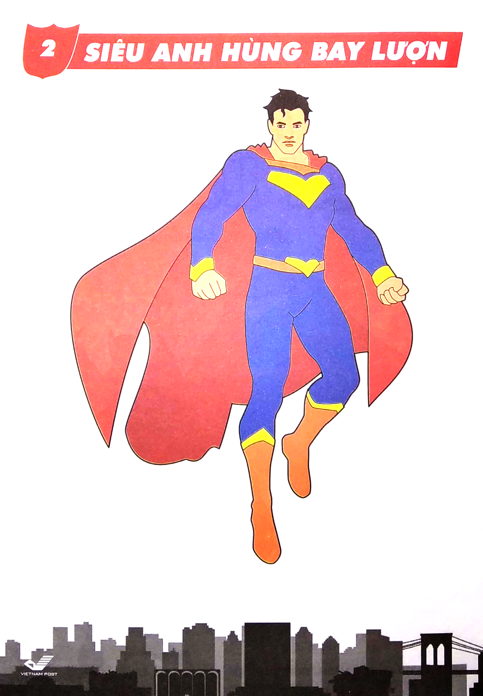tô màu các siêu anh hùng - siêu anh hùng bay lượn (dành cho bé 5 tuổi) - Ảnh 4