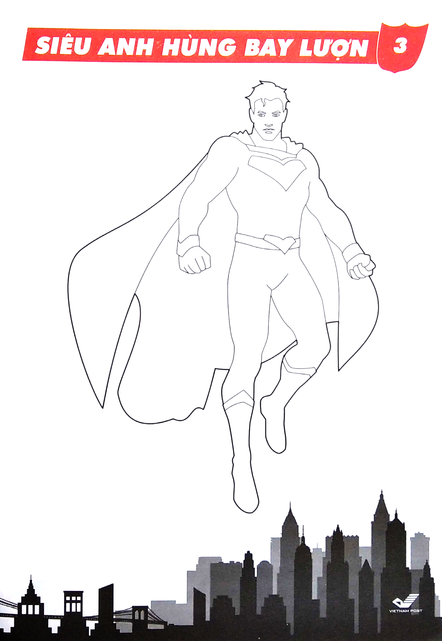 tô màu các siêu anh hùng - siêu anh hùng bay lượn (dành cho bé 5 tuổi) - Ảnh 5