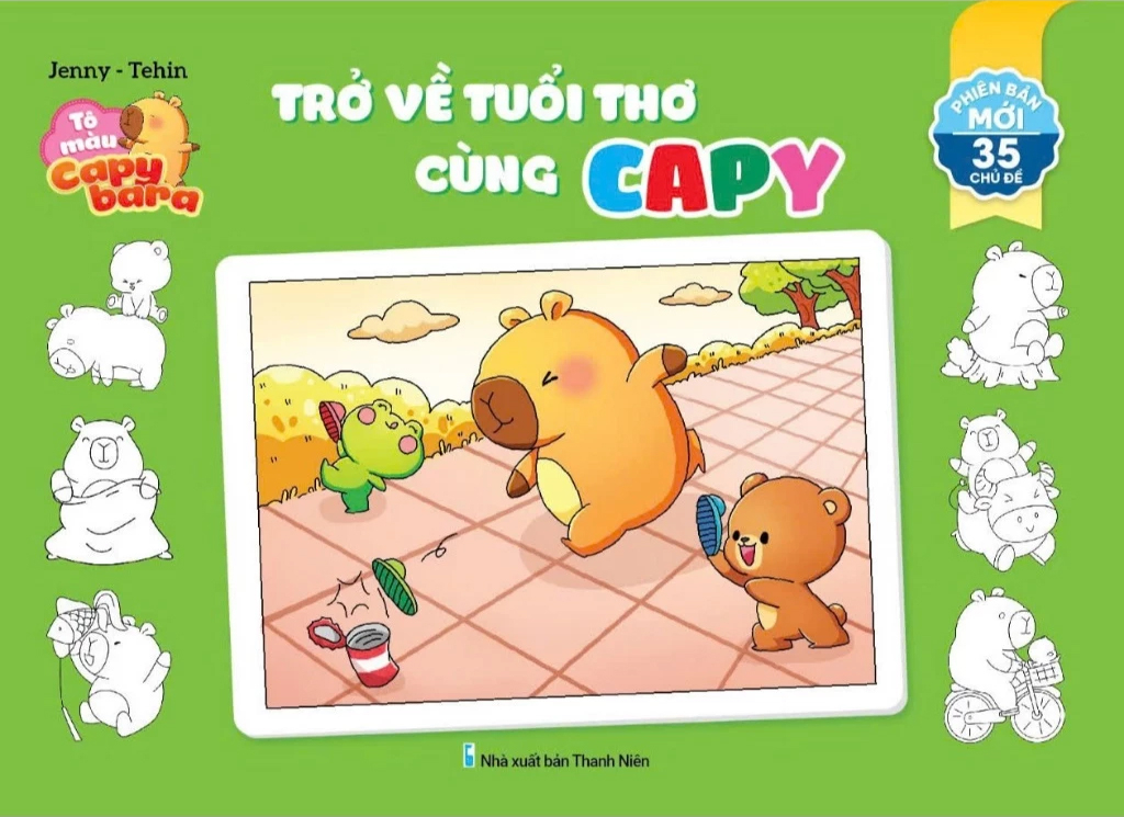Tô Màu Capybara - Trở Về Tuổi Thơ Cùng Capy - Ảnh 2