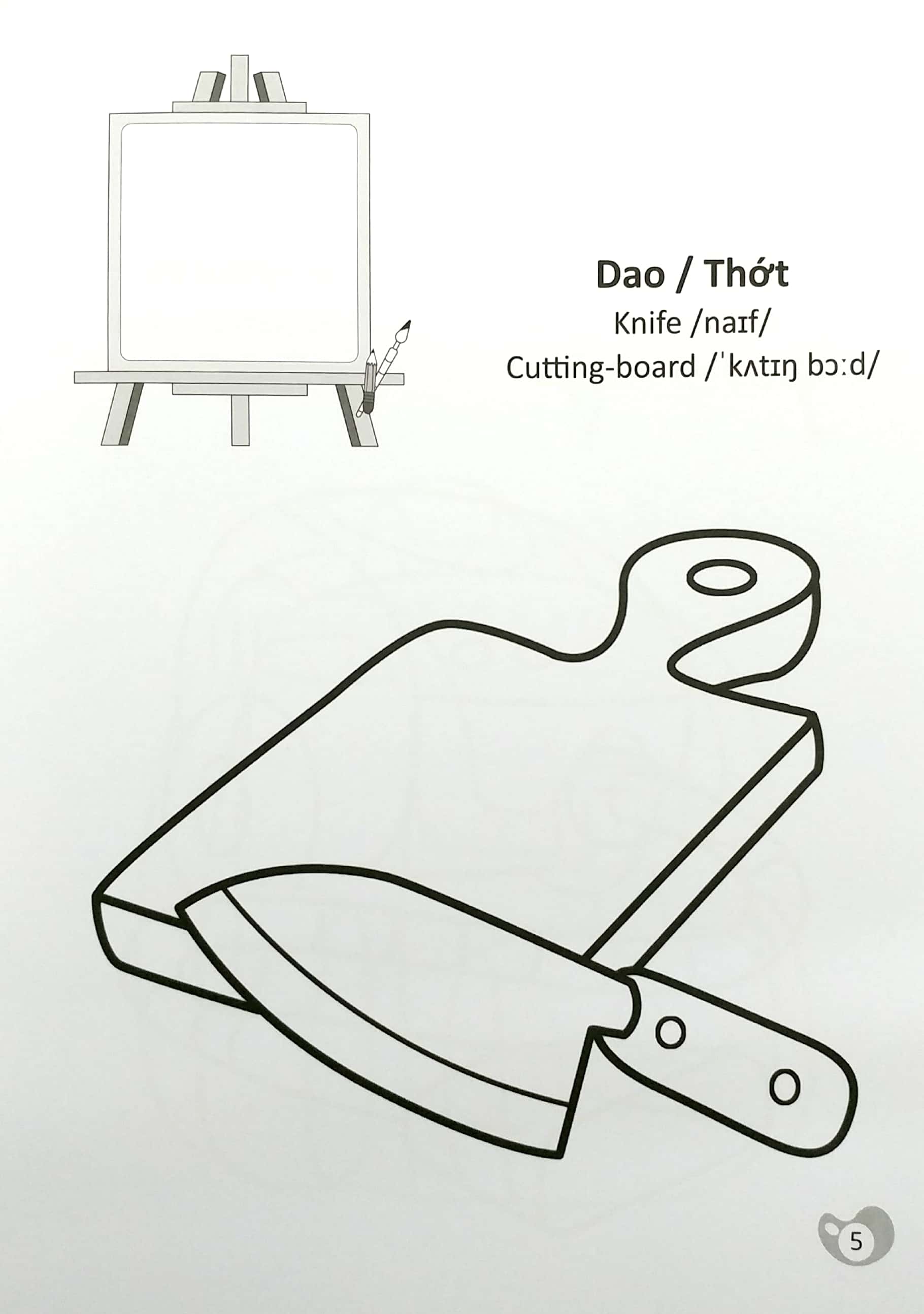 tô màu chúng mình tập làm họa sĩ - 3-6 tuổi - đồ vật hàng ngày - Ảnh 6