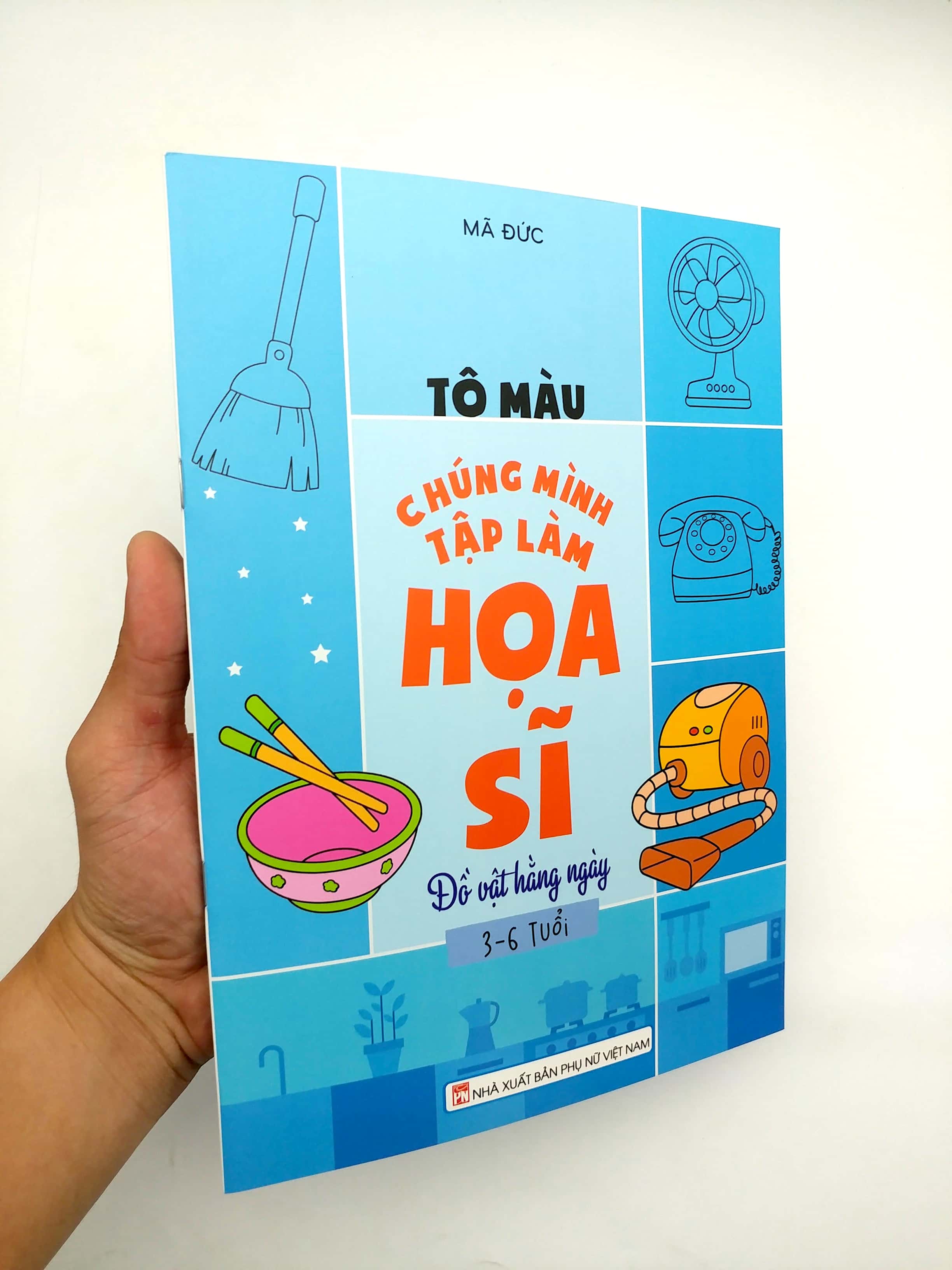 tô màu chúng mình tập làm họa sĩ - 3-6 tuổi - đồ vật hàng ngày - Ảnh 8