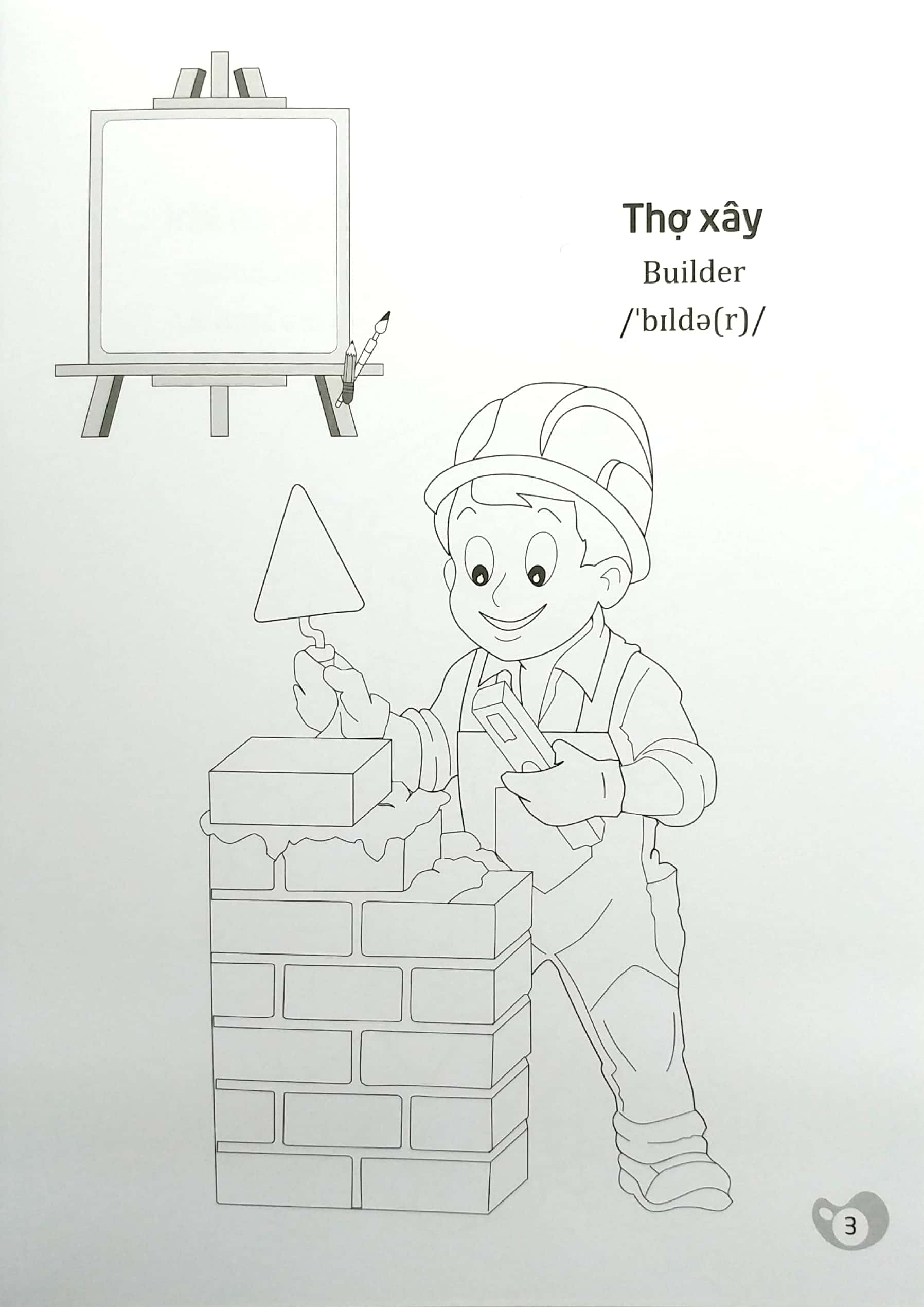 tô màu chúng mình tập làm họa sĩ - 3-6 tuổi - nghề nghiệp - Ảnh 4