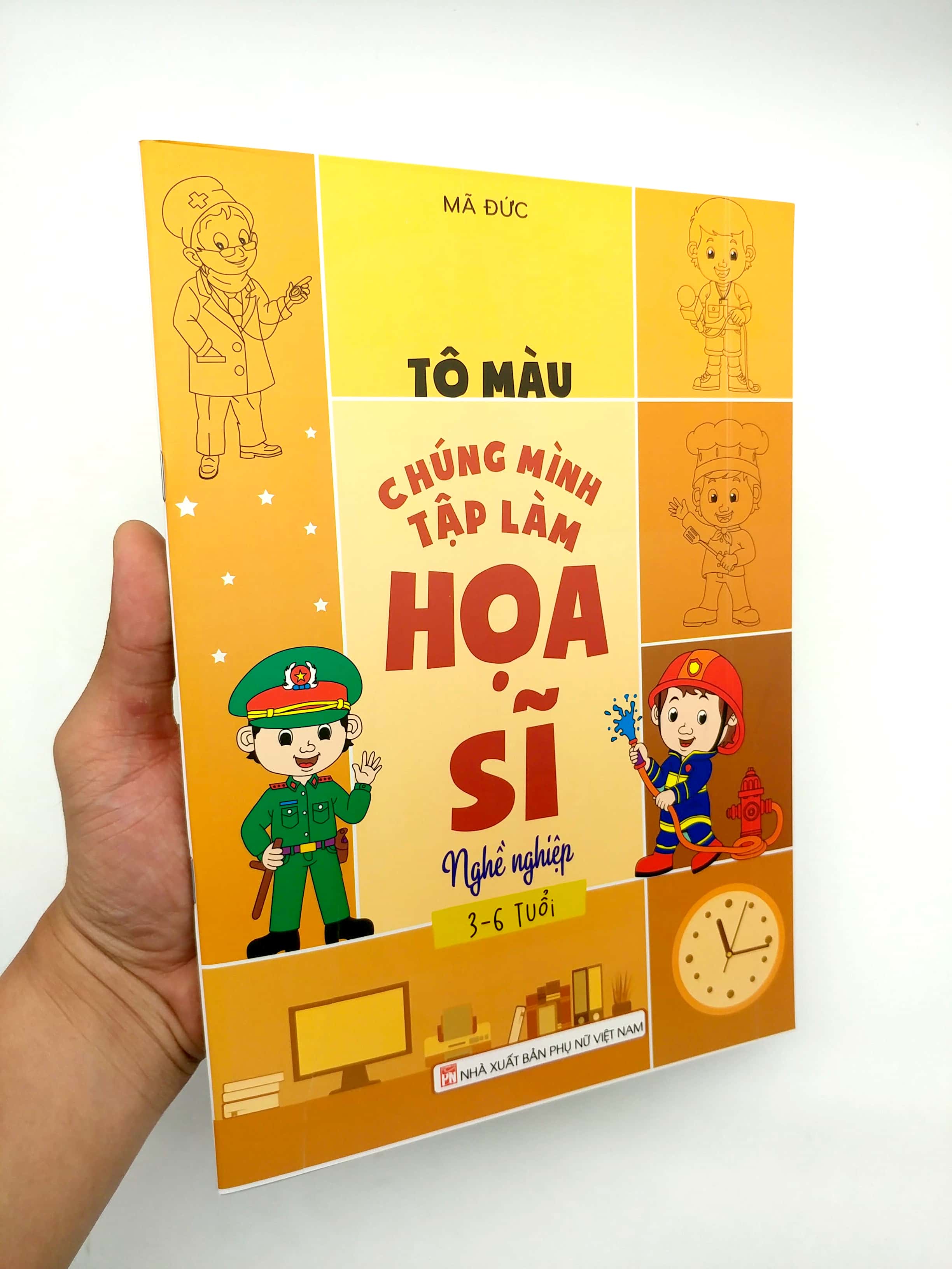 tô màu chúng mình tập làm họa sĩ - 3-6 tuổi - nghề nghiệp - Ảnh 8