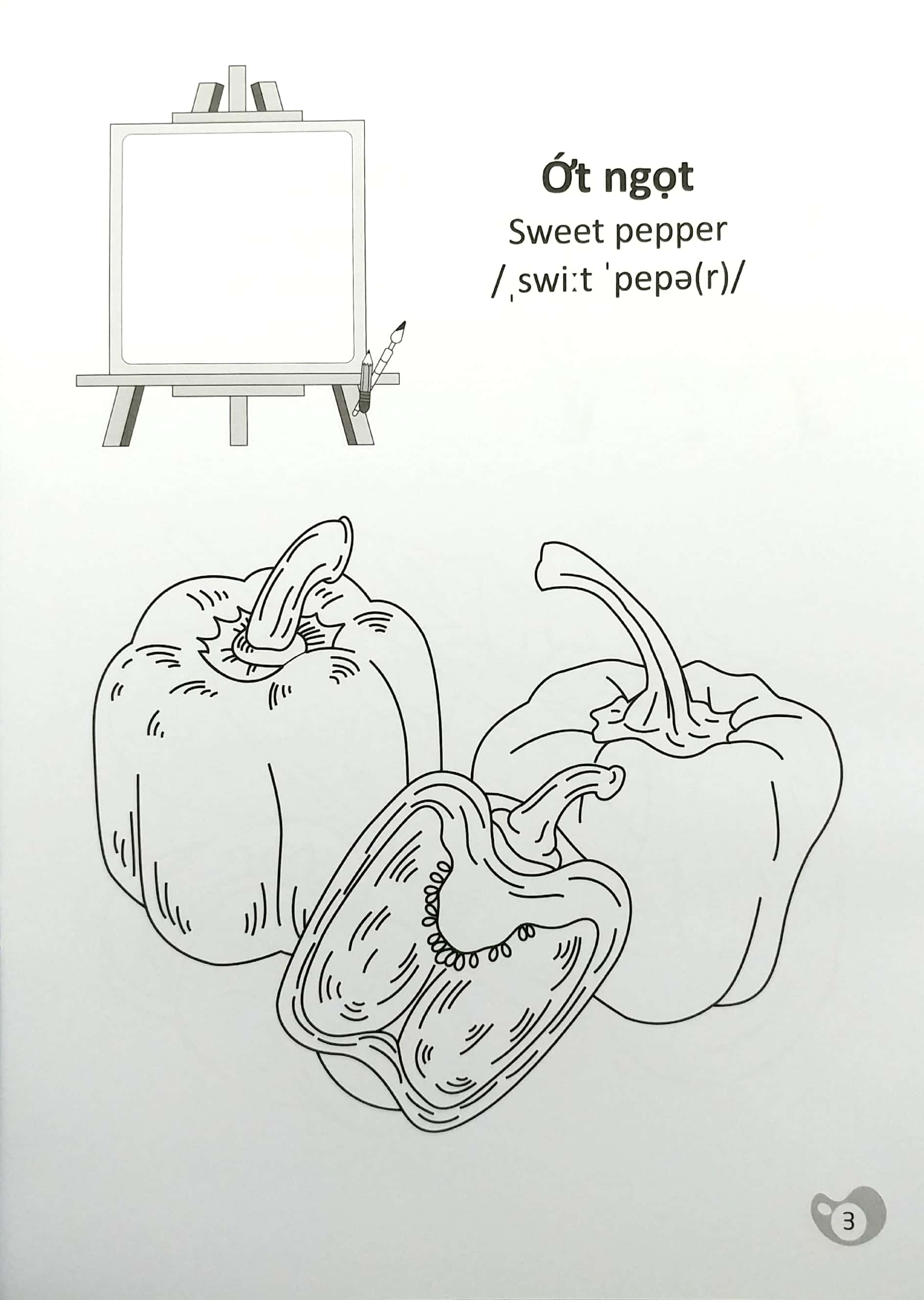 tô màu chúng mình tập làm họa sĩ - 3-6 tuổi - rau củ quả - Ảnh 4