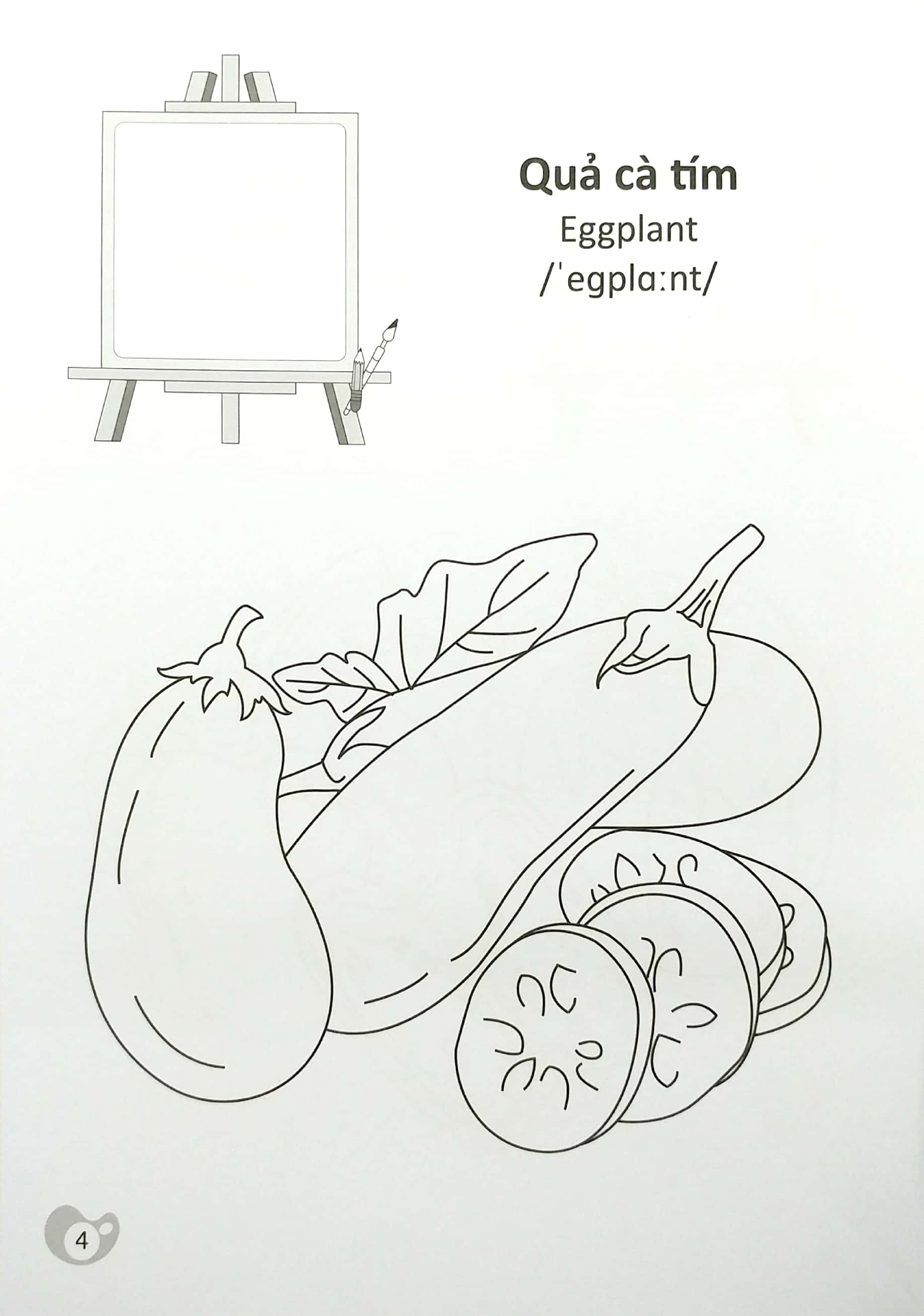 tô màu chúng mình tập làm họa sĩ - 3-6 tuổi - rau củ quả - Ảnh 5