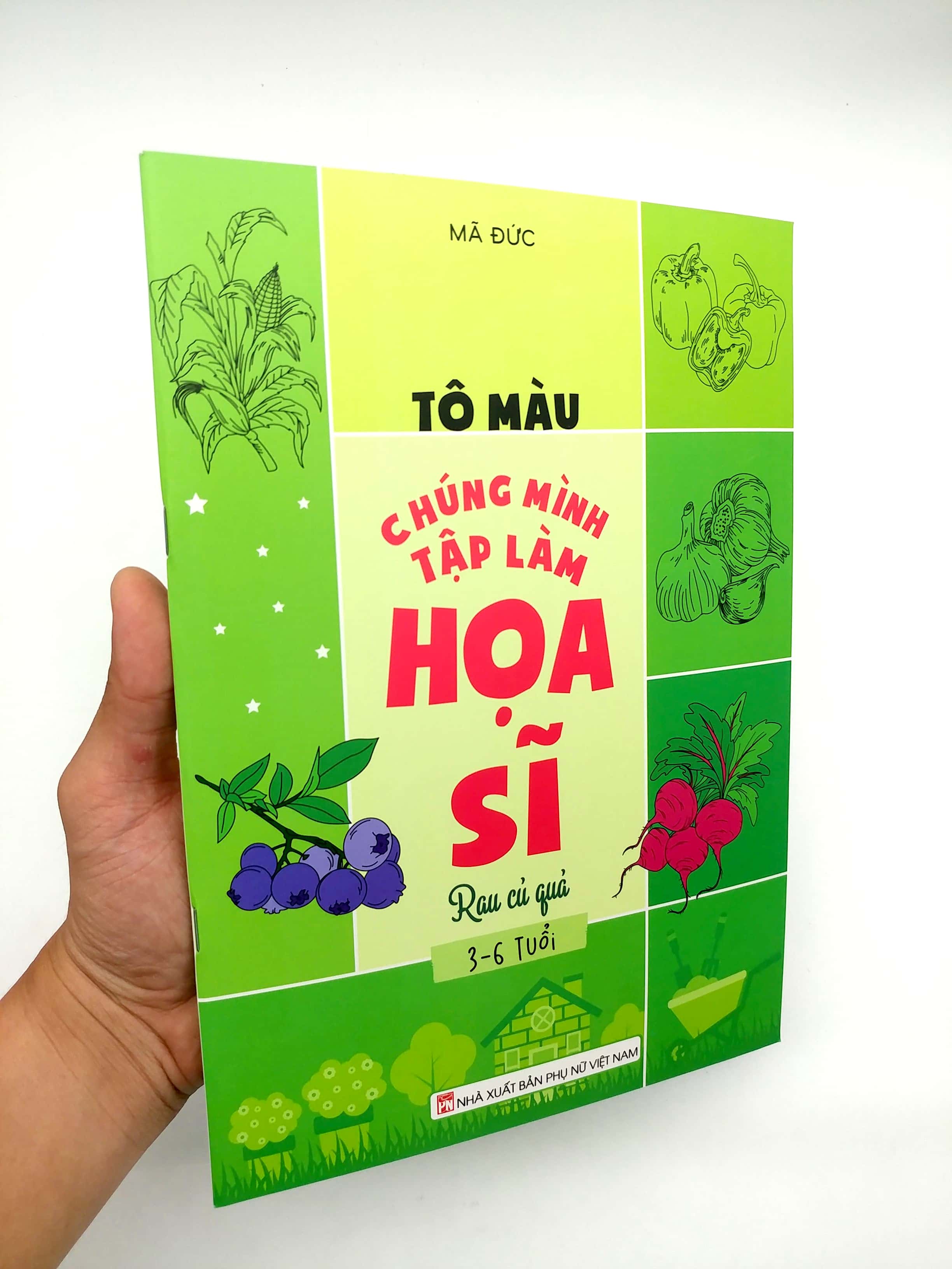 tô màu chúng mình tập làm họa sĩ - 3-6 tuổi - rau củ quả - Ảnh 8