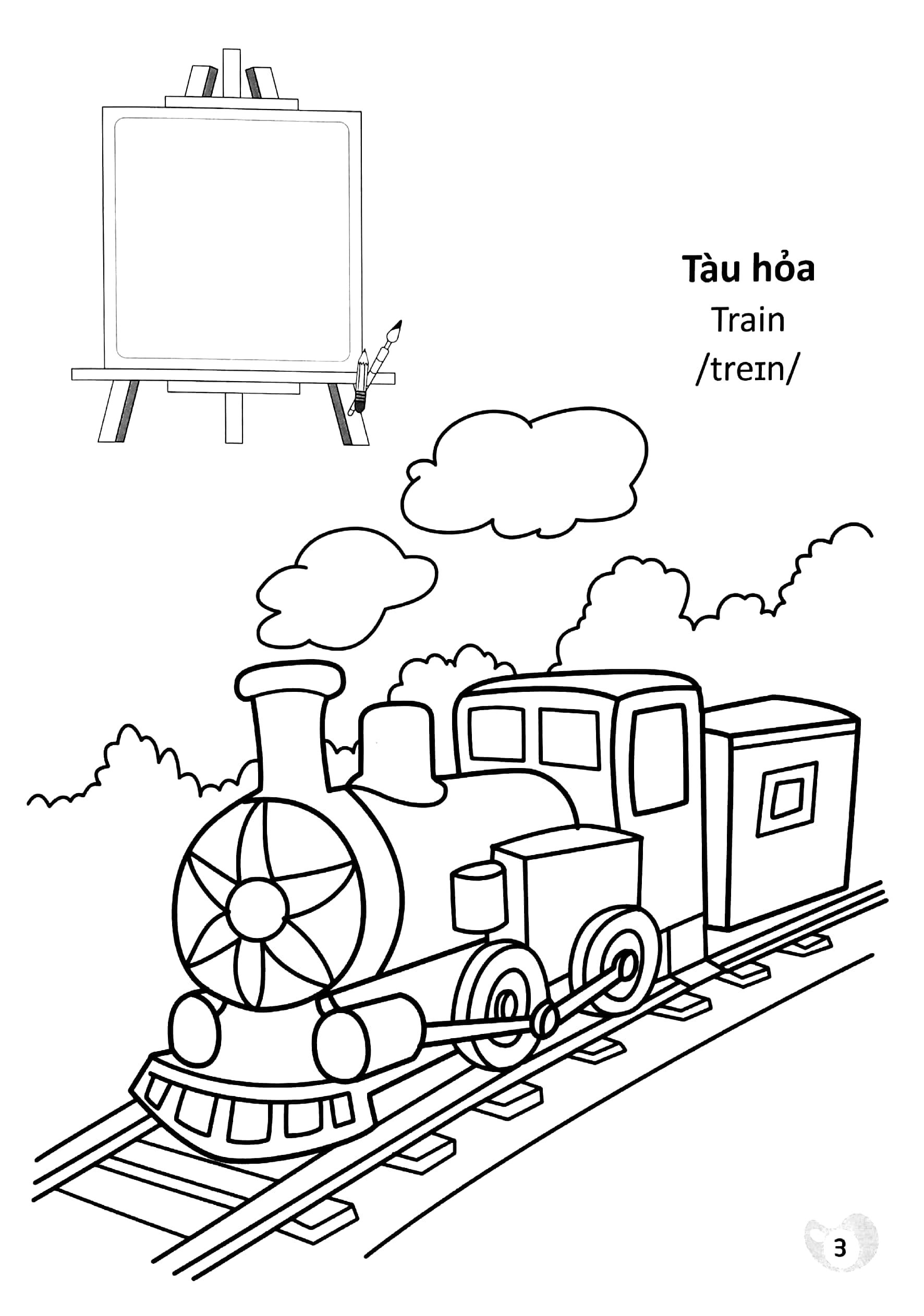 tô màu chúng mình tập làm họa sĩ - phương tiện giao thông (3-6 tuổi) - Ảnh 4