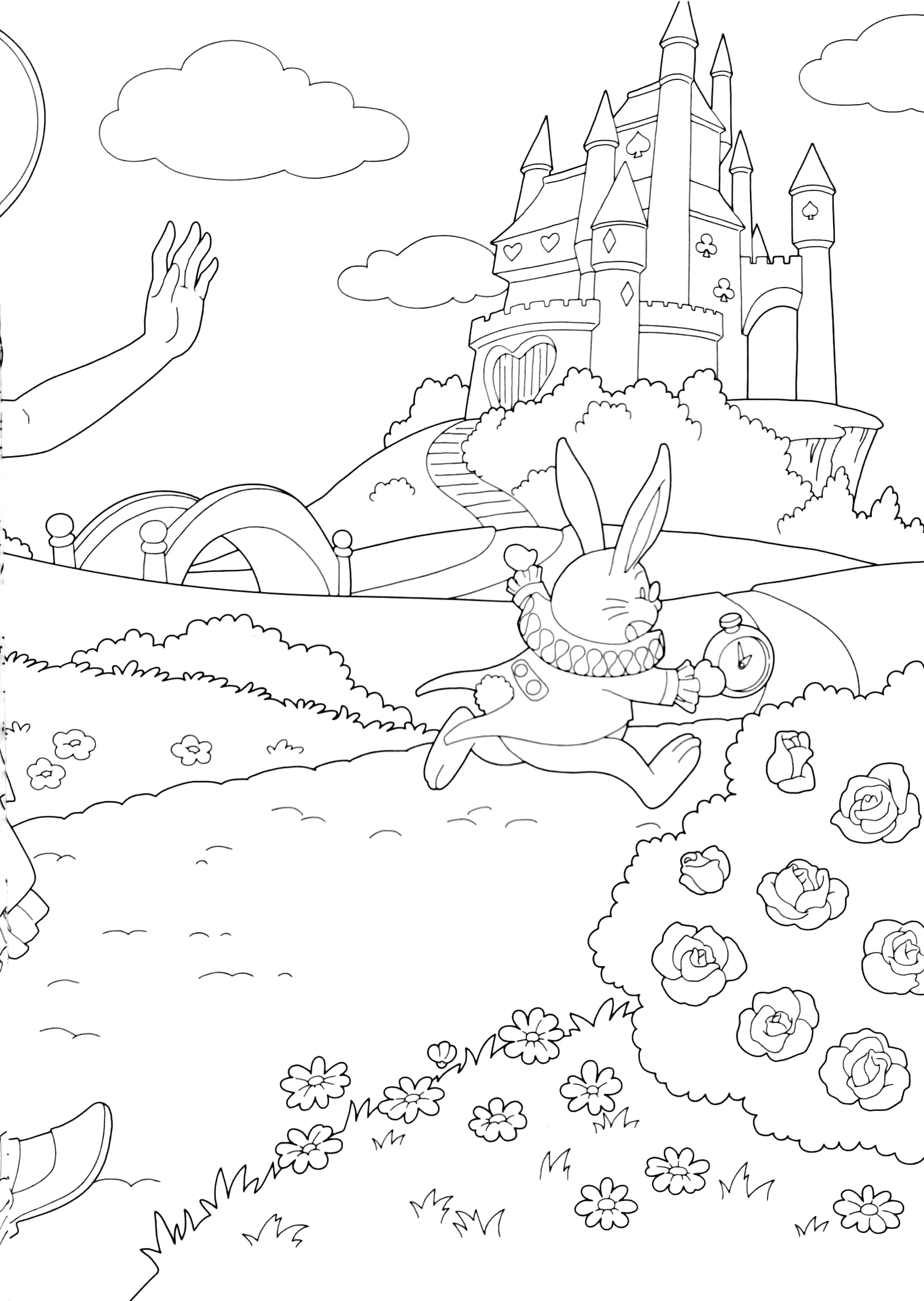 tô màu công chúa - alice lạc vào xứ sở diệu kỳ - Ảnh 7