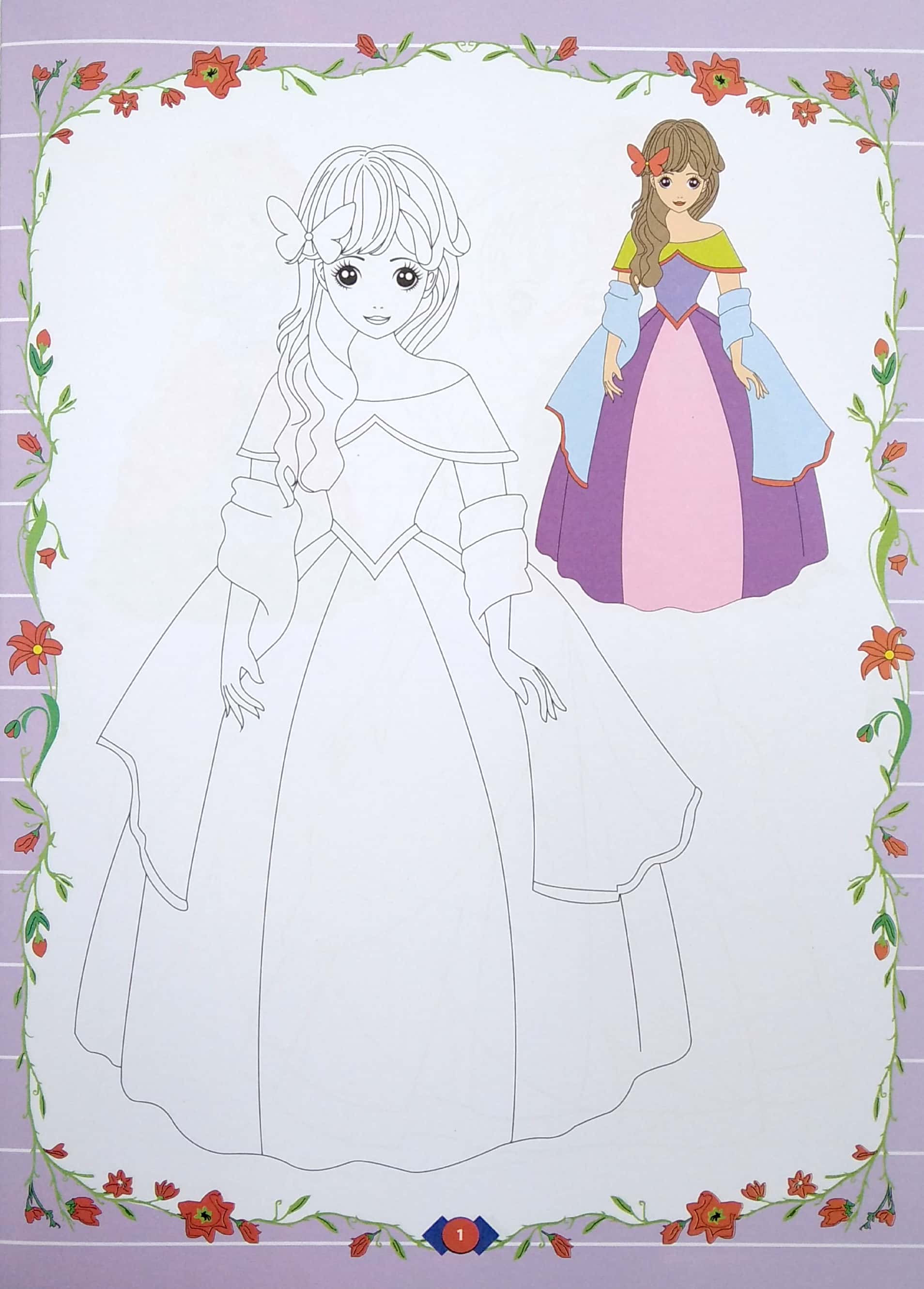 tô màu công chúa - công chúa mắt nai - Ảnh 3