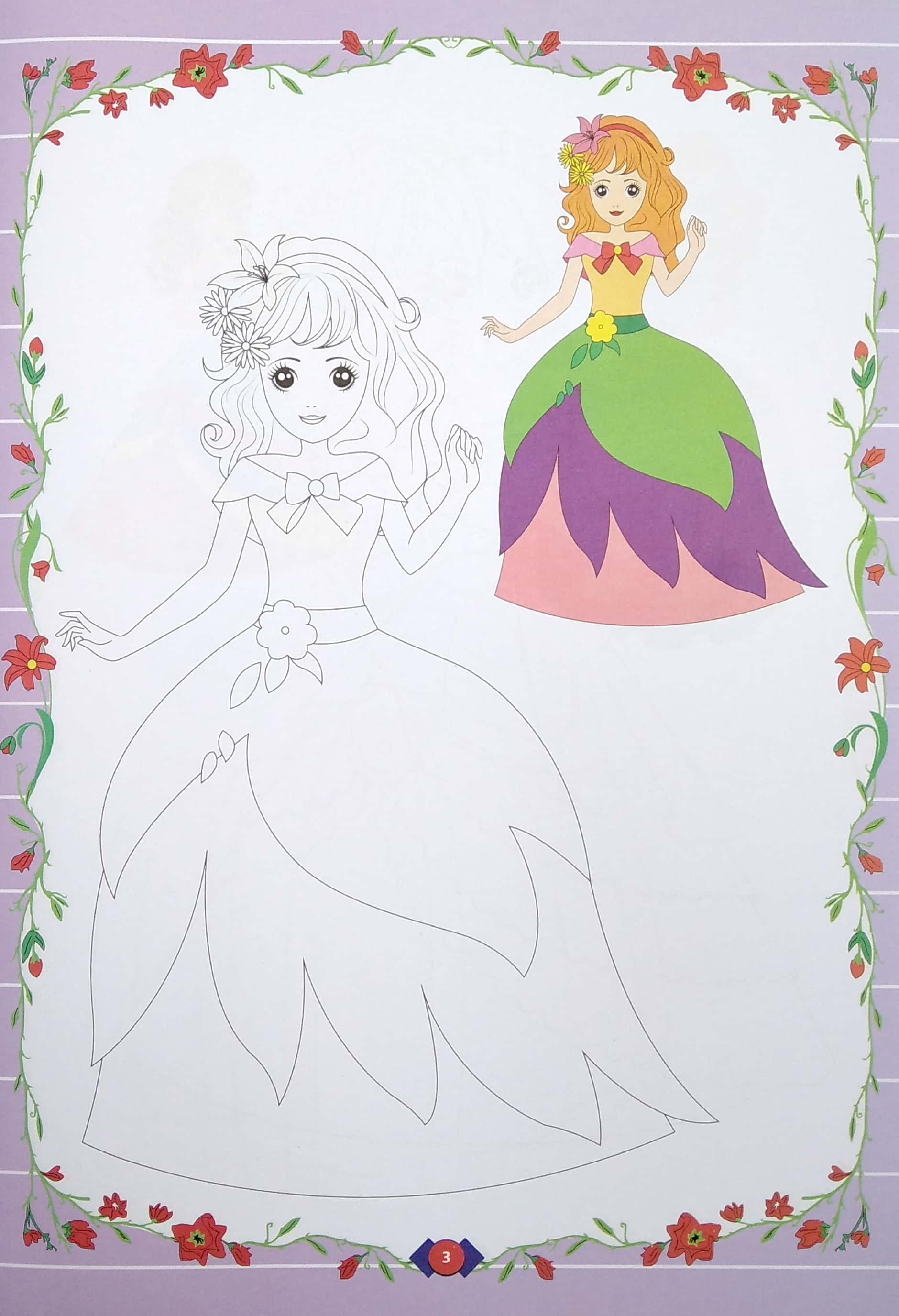 tô màu công chúa - công chúa mắt nai - Ảnh 5