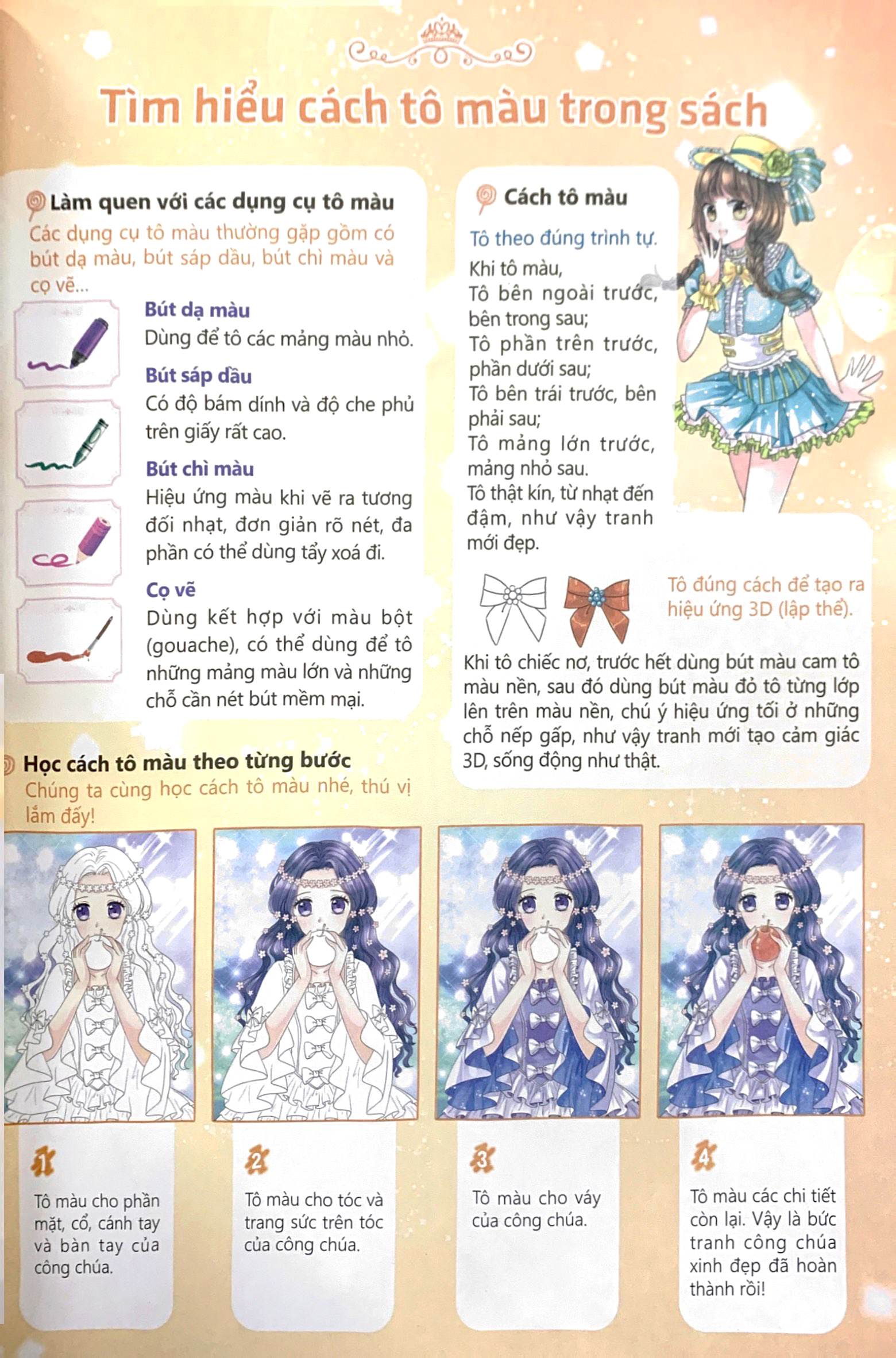 tô màu công chúa - công chúa ngọt ngào - Ảnh 3