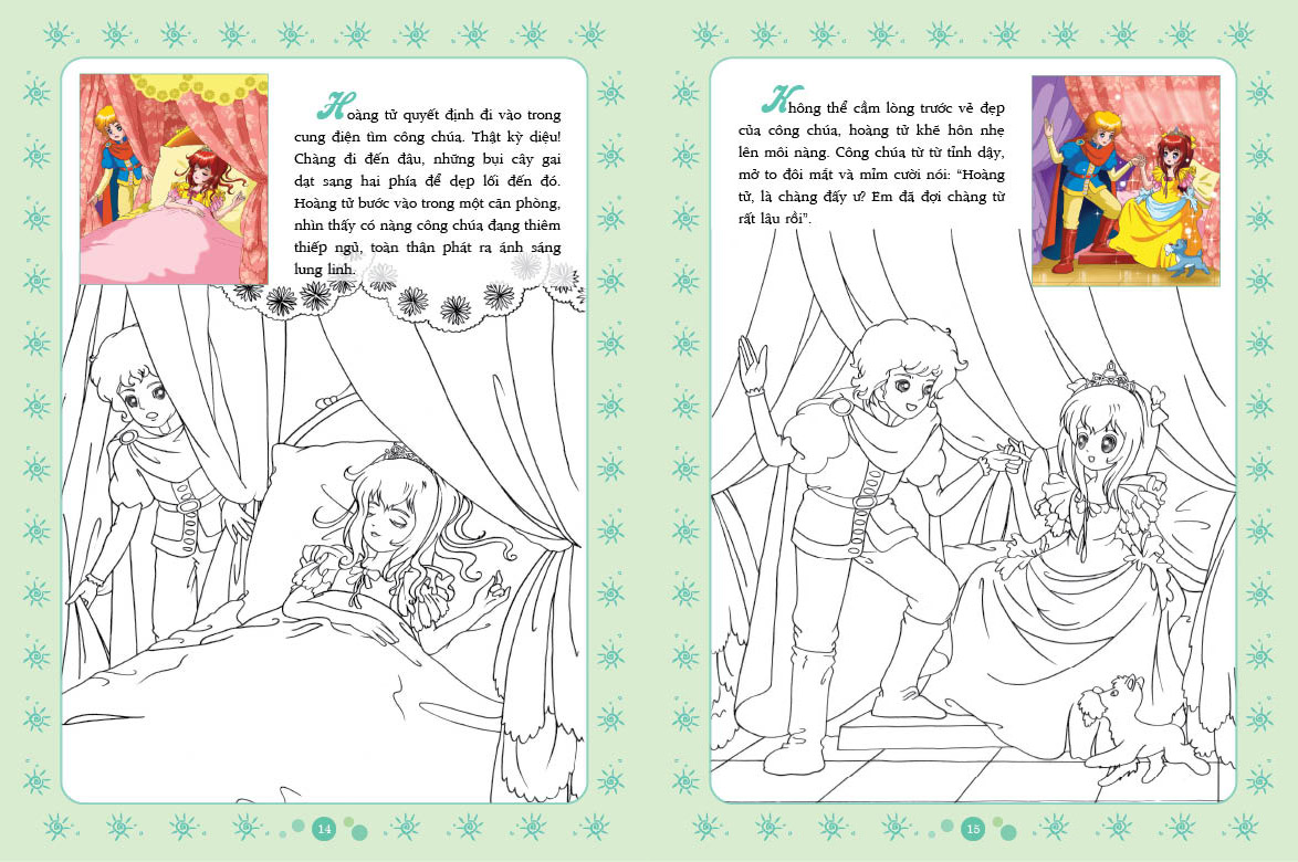 tô màu công chúa - công chúa ngủ trong rừng - Ảnh 3