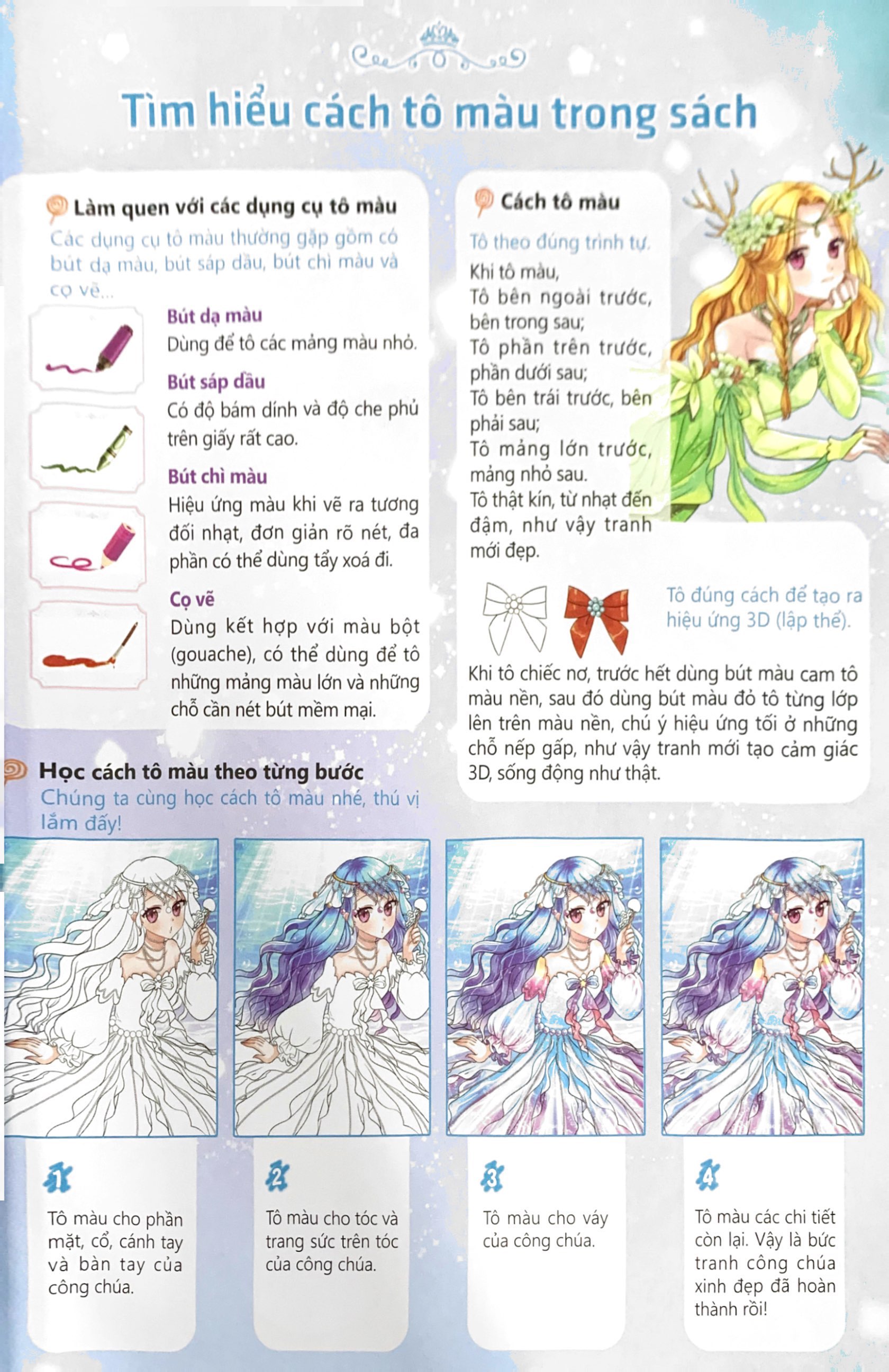 tô màu công chúa - công chúa thân thiện - Ảnh 3