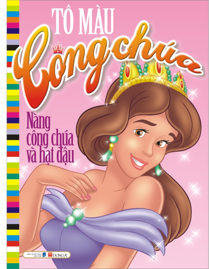 tô màu công chúa - nàng công chúa và hạt đậu - Ảnh 2
