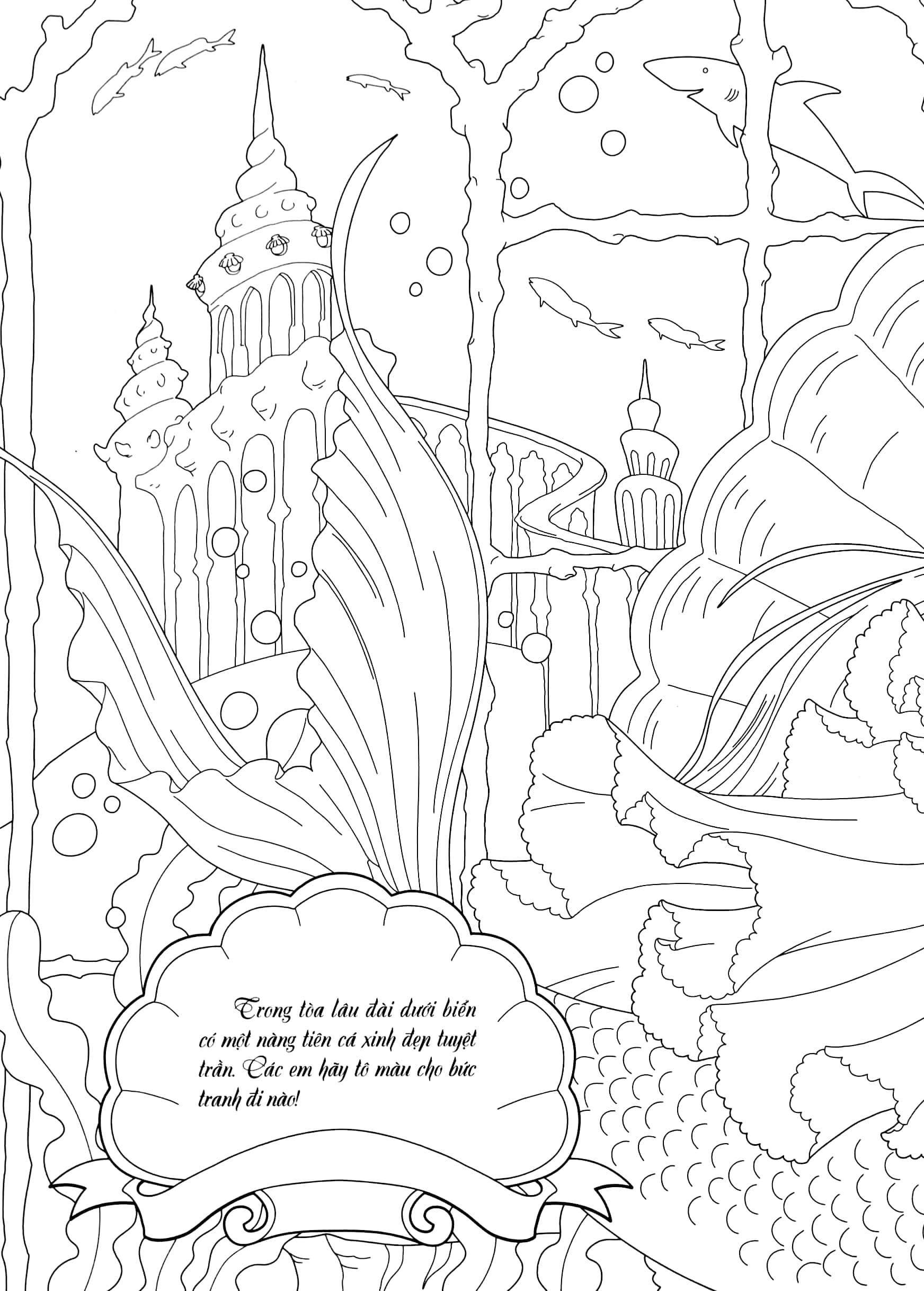 tô màu công chúa - nàng tiên cá - Ảnh 3